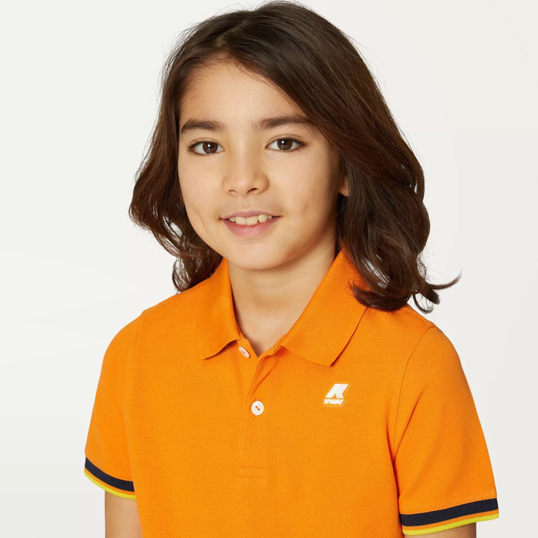 Polo Shirts*K-WAY P. Vincent - Polo Shirts - Polo - Boy - Orange Russet