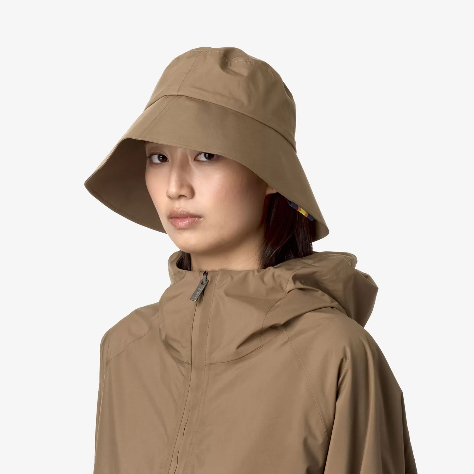Beanies And Hats*K-WAY Pascalette Clean Look 3L - Headwear - Hat - Woman - Brown Corda-Red Dk