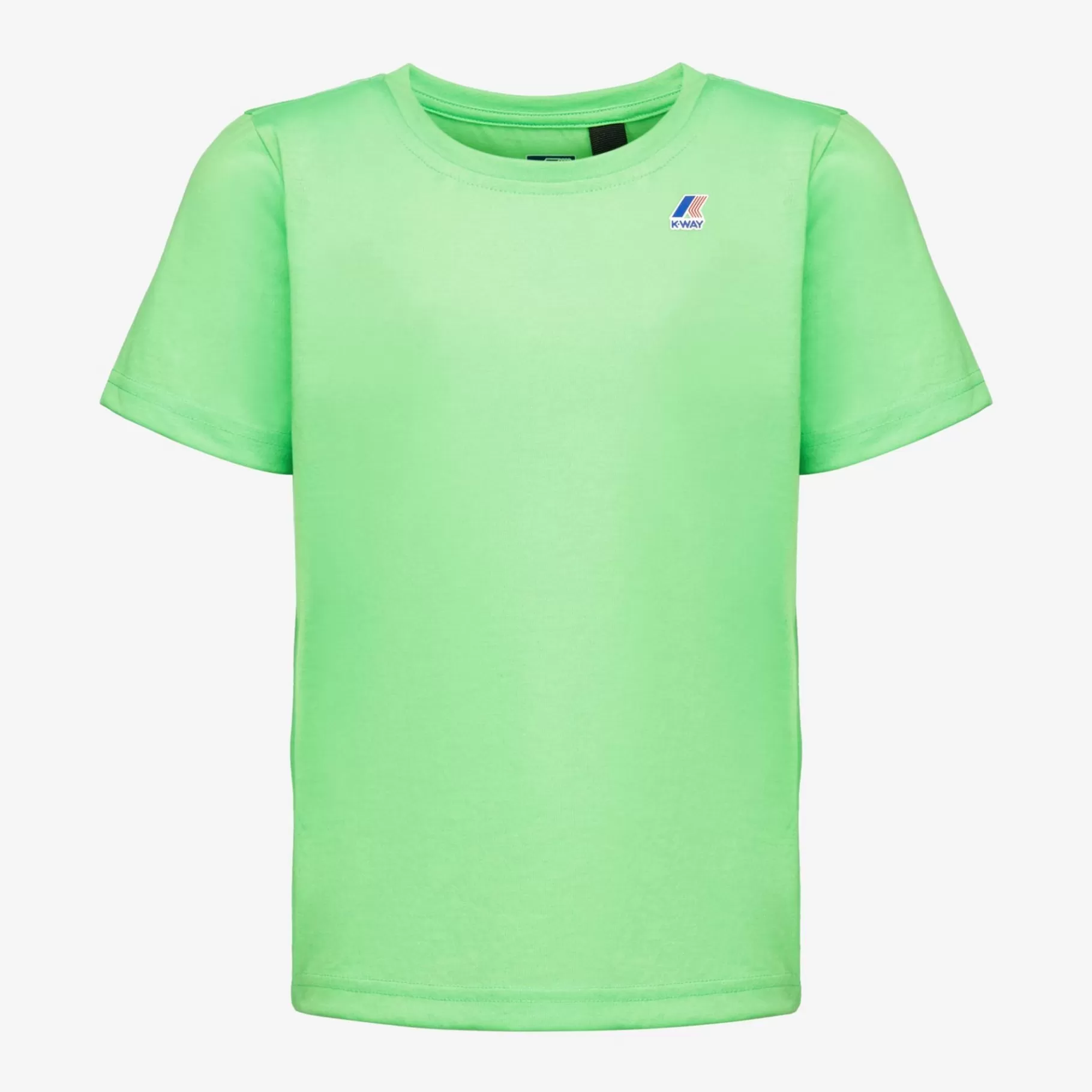 T-Shirt*K-WAY P.Le Vrai Edouard Fluo - T-Shirtstop - T-Shirt - Kid Unisex - Green Fluo