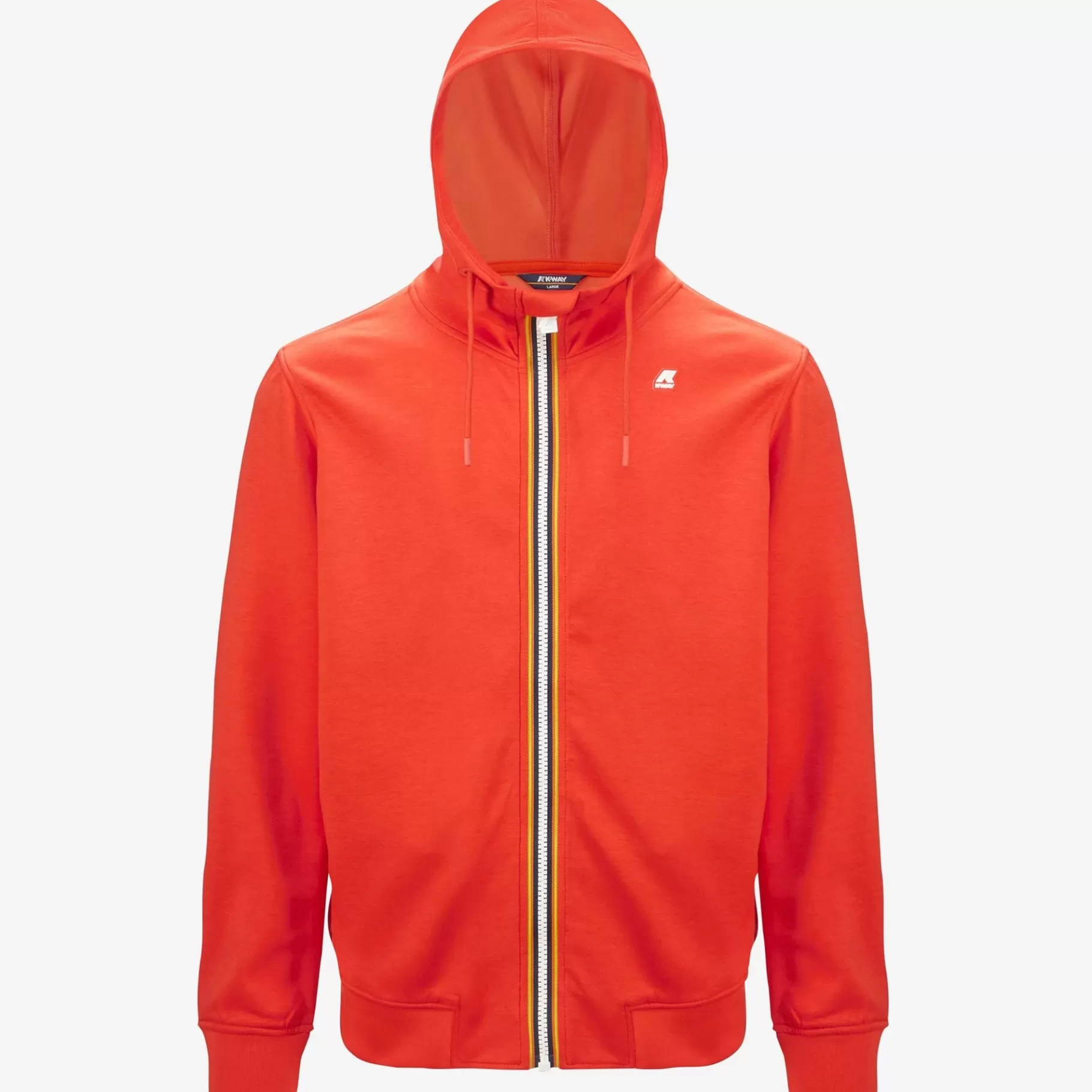 Hoodies And Sweaters*K-WAY Rainer Light Spacer - Fleece - Jacket - Man - Orange