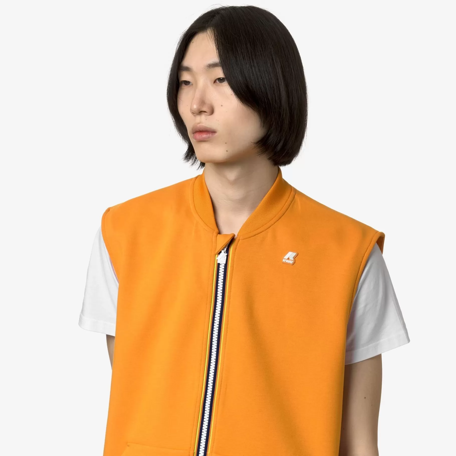 Vests*K-WAY Sandor Light Spacer - Fleece - Vest - Man - Orange Md