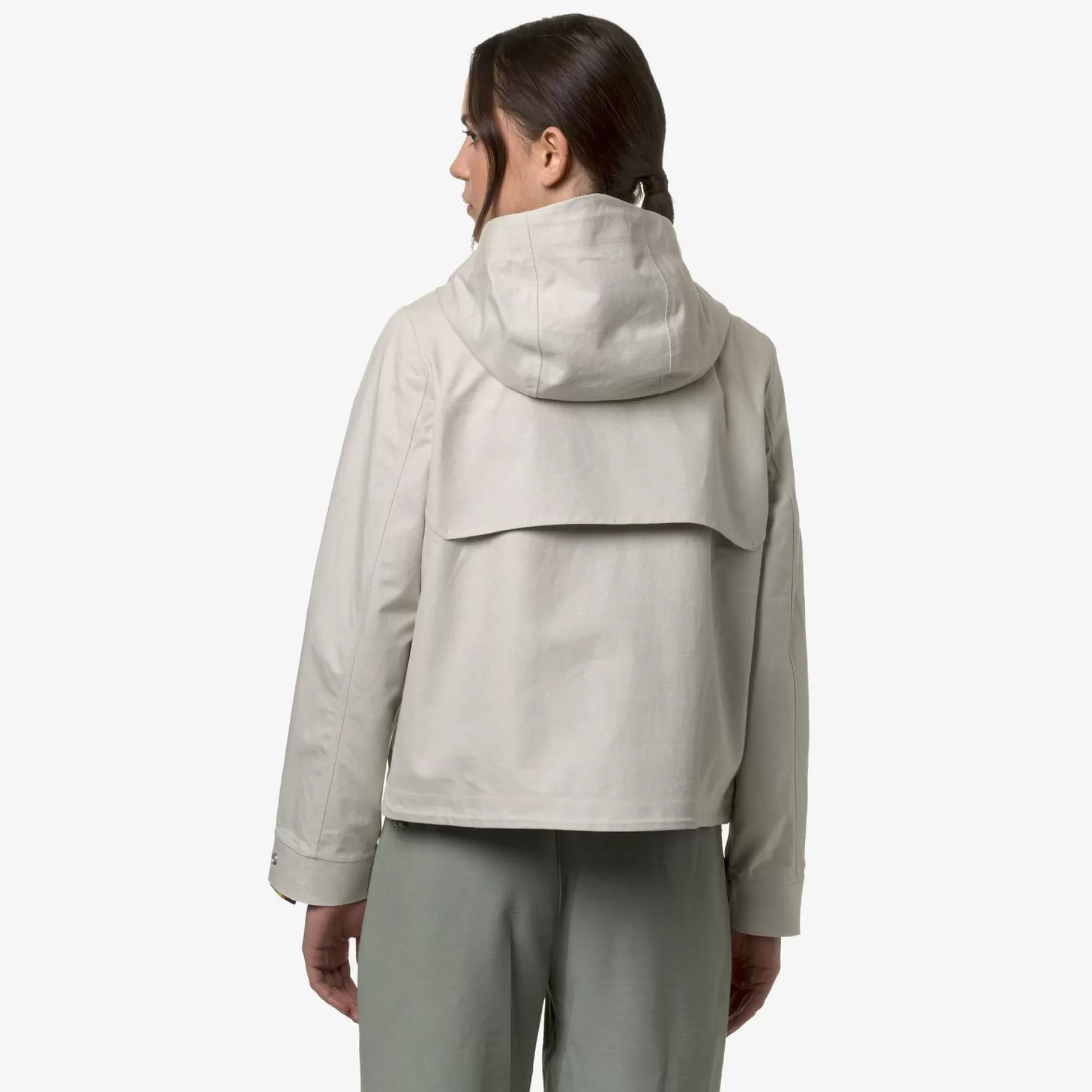 Short Jackets*K-WAY Sarthe Linen Blend 2L - Jackets - Short - Woman - Beige Lt-Silver