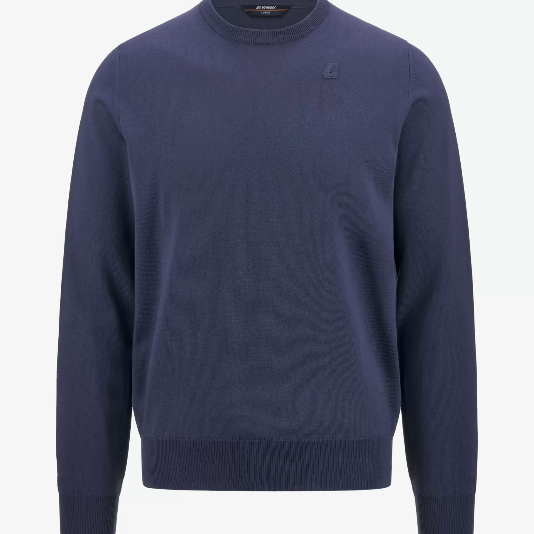 Jumpers & Pullovers*K-WAY Sebastien Cotton Ps - Knitwear - Pullover - Man - Blue Indigo