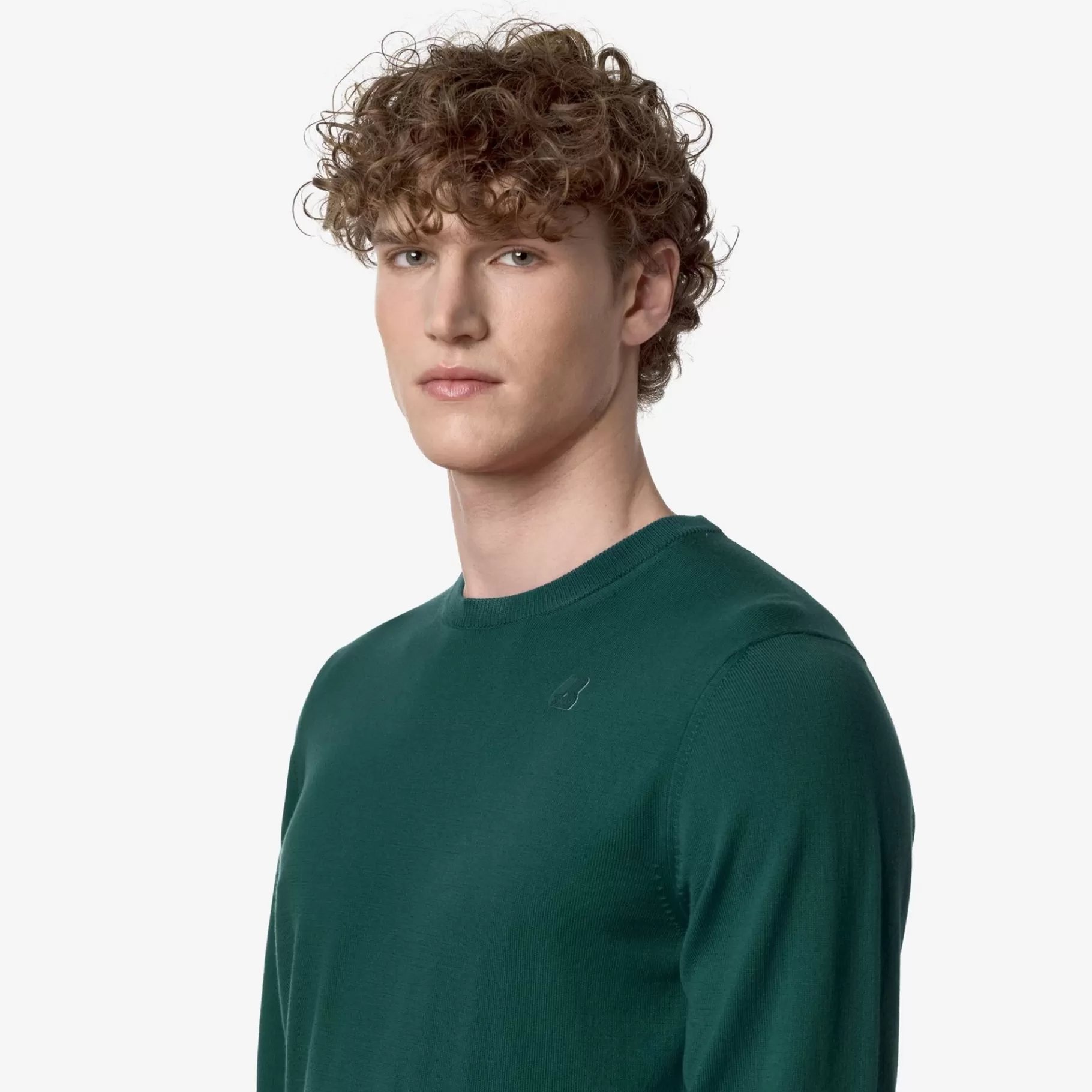 Jumpers & Pullovers*K-WAY Sebastien Cotton Ps - Knitwear - Pullover - Man - Green June