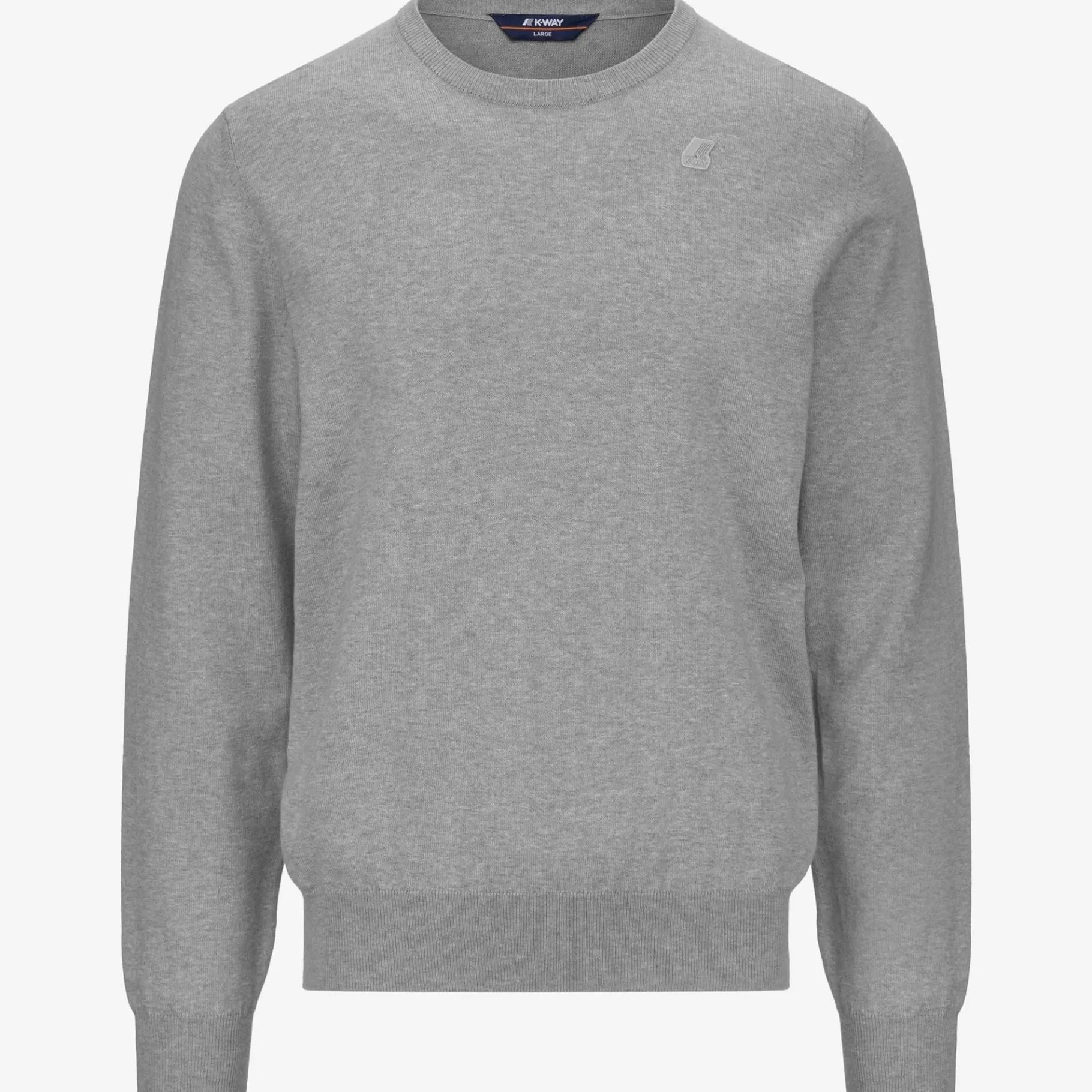 Jumpers & Pullovers*K-WAY Sebastien Cotton Ps - Knitwear - Pullover - Man - Grey Mel