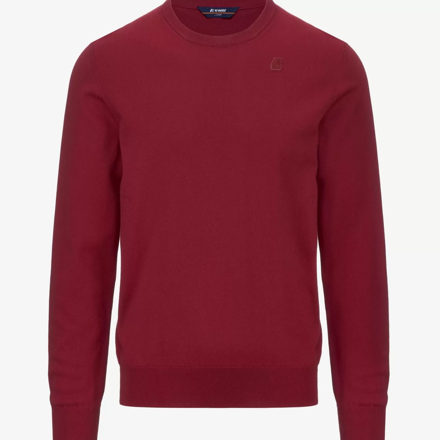 Jumpers & Pullovers*K-WAY Sebastien Cotton Ps - Knitwear - Pullover - Man - Red Dk