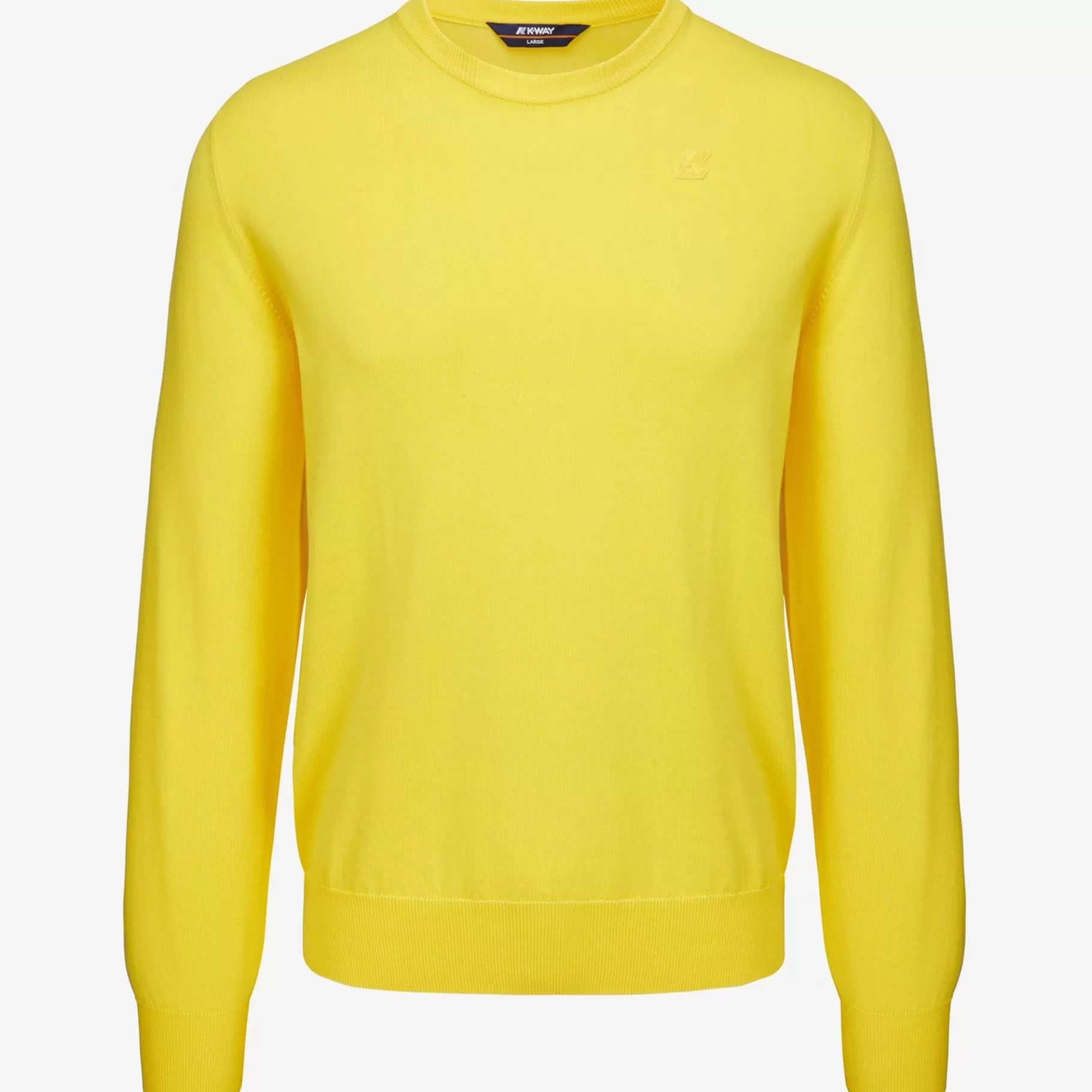 Jumpers & Pullovers*K-WAY Sebastien Cotton Ps - Knitwear - Pullover - Man - Yellow Sunstruck