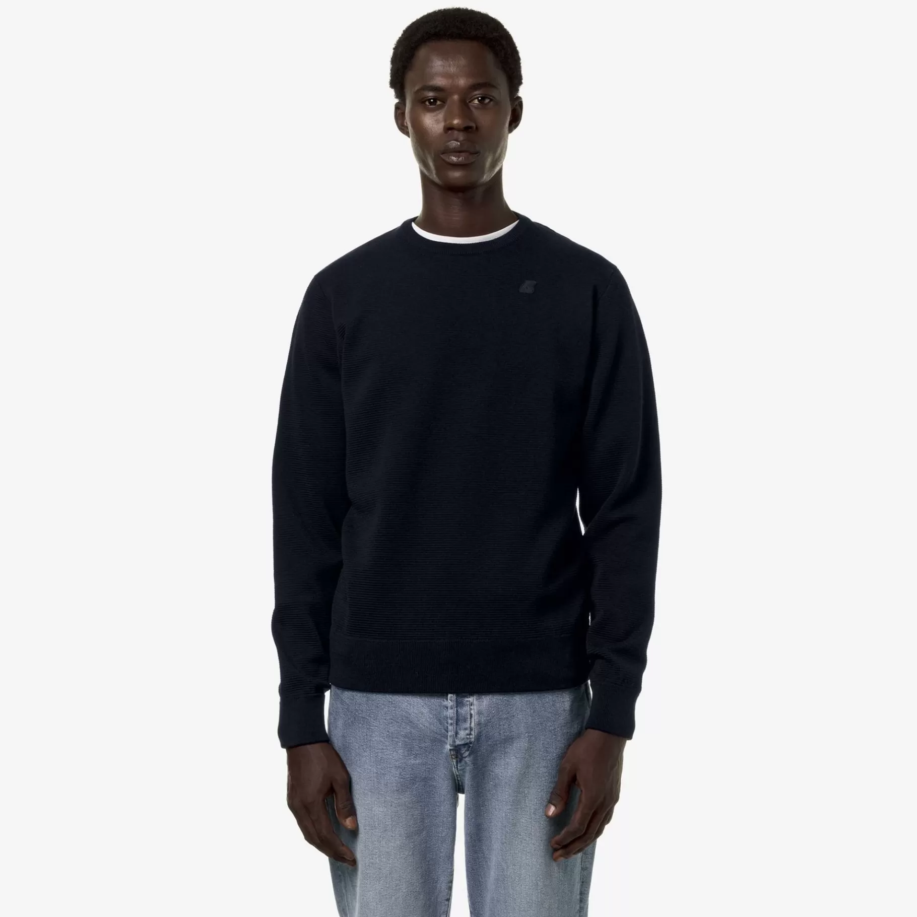 Jumpers & Pullovers*K-WAY Sebastien Easy Care - Knitwear - Pullover - Man - Blue Depth