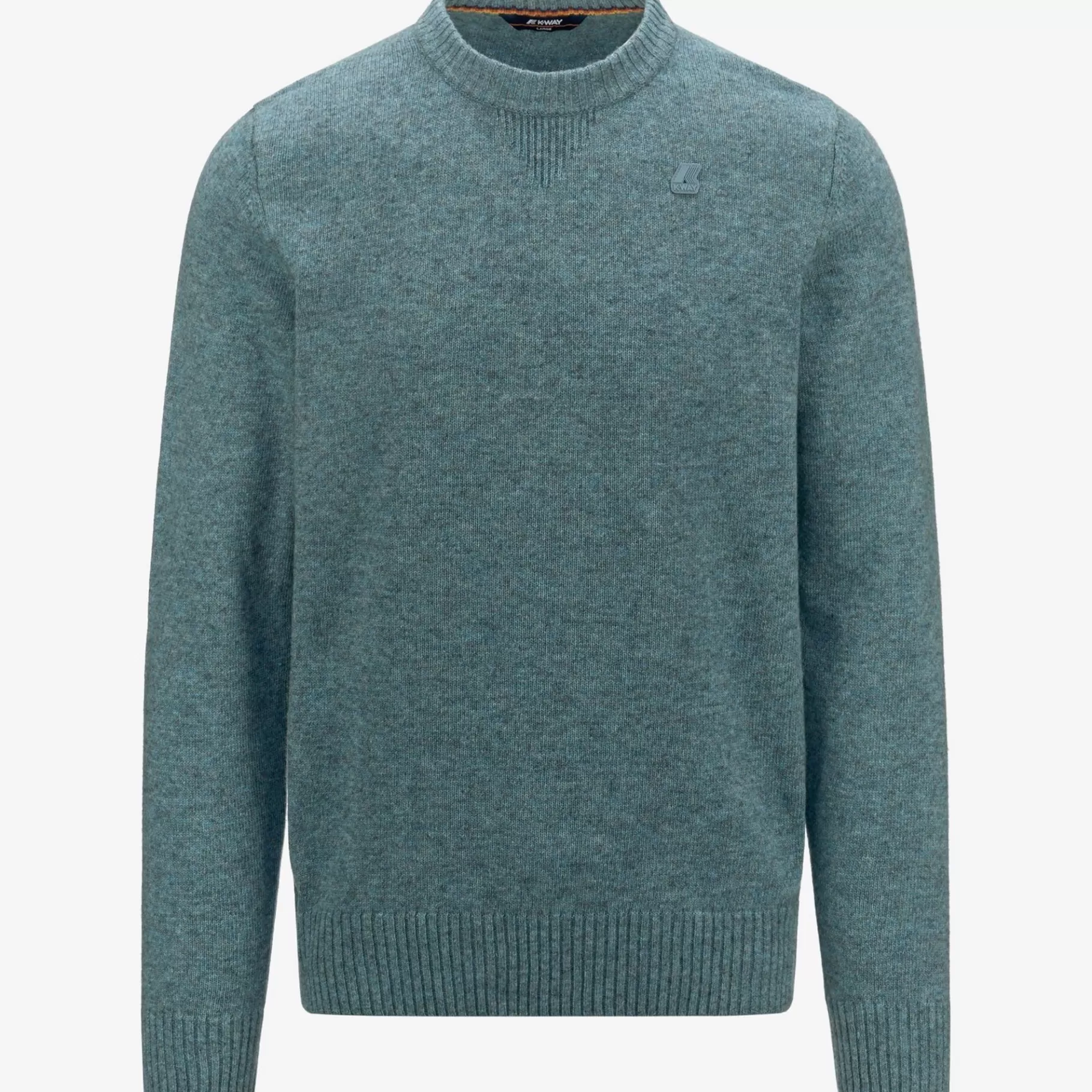 Jumpers & Pullovers*K-WAY Sebastien Lambswool - Knitwear - Pullover - Man - Green Acquamarina