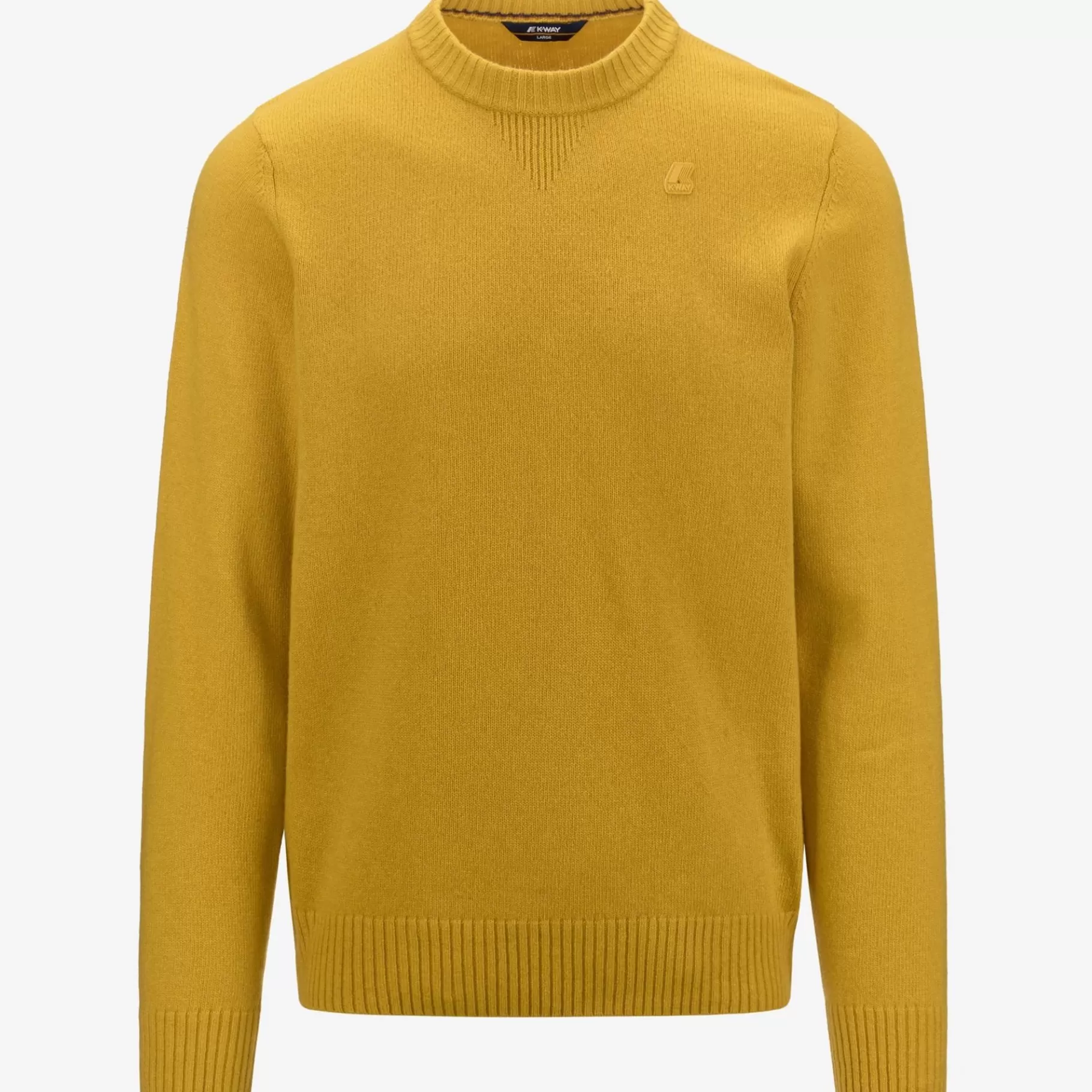 Jumpers & Pullovers*K-WAY Sebastien Lambswool - Knitwear - Pullover - Man - Yellow Mustard