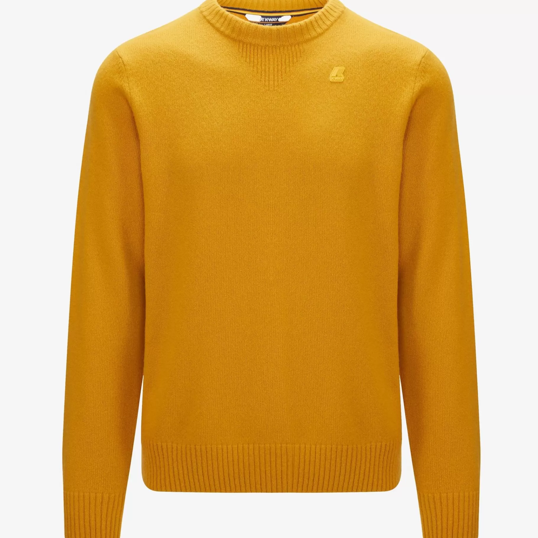 Jumpers & Pullovers*K-WAY Sebastien Lambswool - Knitwear - Pullover - Man - Yellow Sunflower