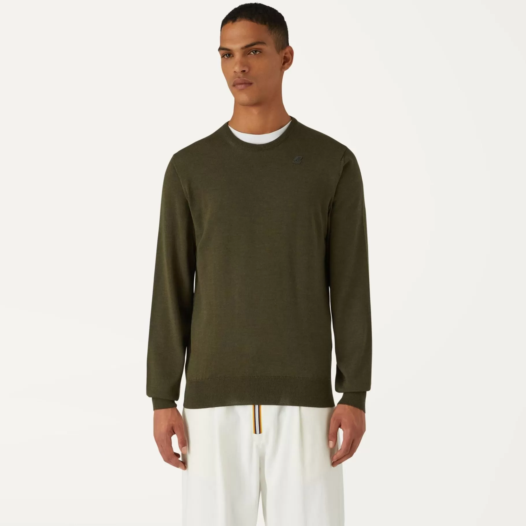 Jumpers & Pullovers*K-WAY Sebastien Merino - Knitwear - Pullover - Man - Green Blackish