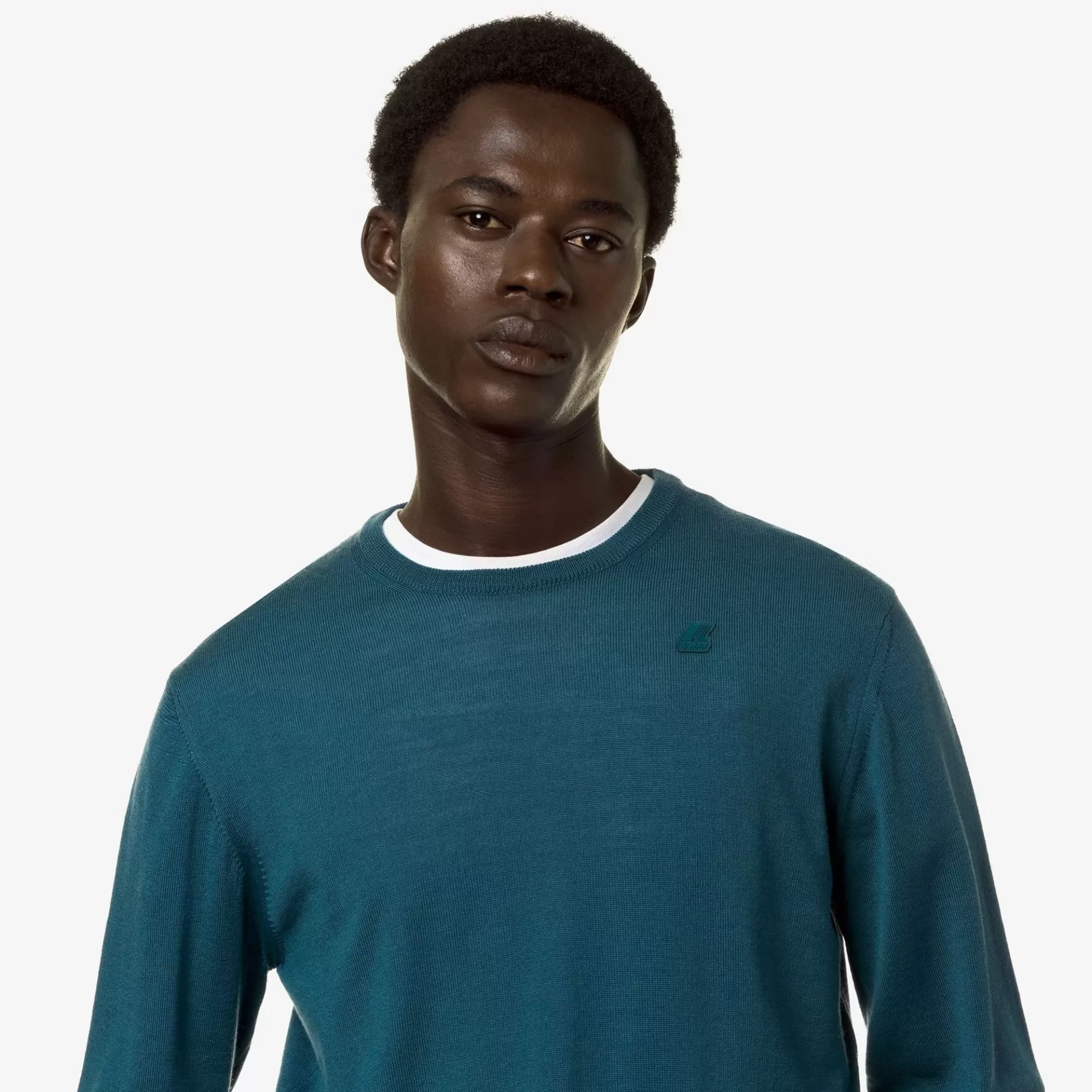 Jumpers & Pullovers*K-WAY Sebastien Merino - Knitwear - Pullover - Man - Green Teal