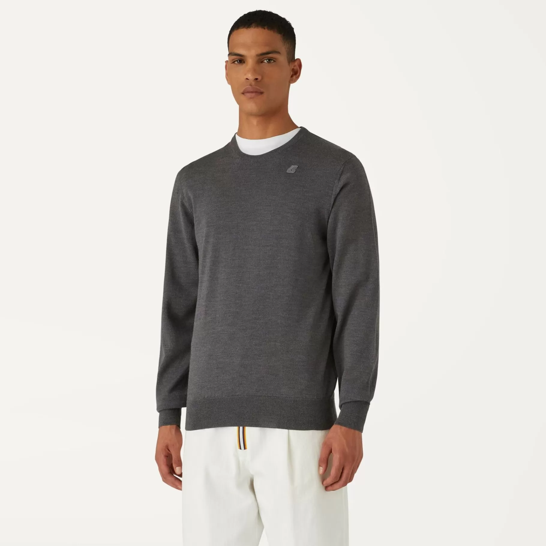 Jumpers & Pullovers*K-WAY Sebastien Merino - Knitwear - Pullover - Man - Grey Md Mel