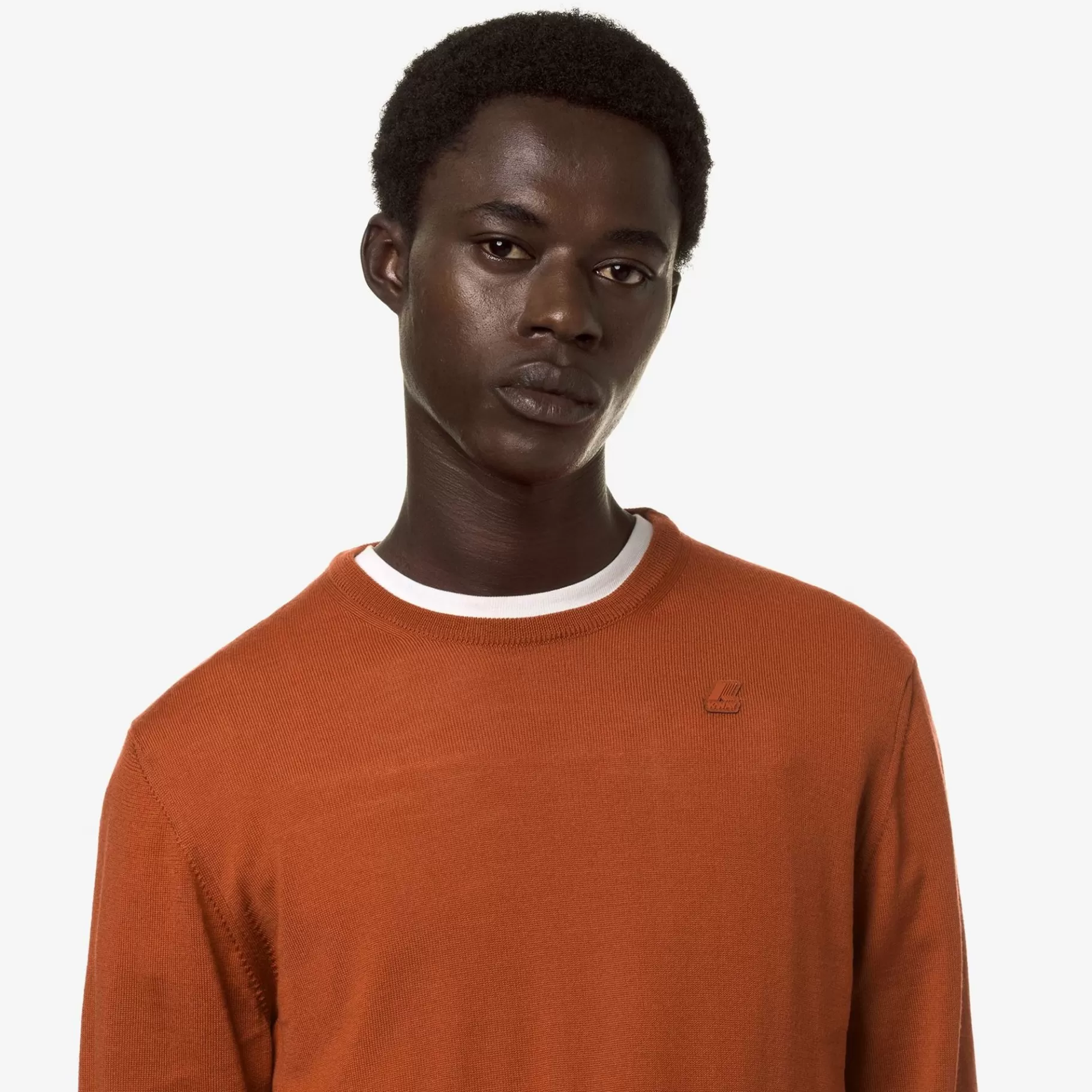 Jumpers & Pullovers*K-WAY Sebastien Merino - Knitwear - Pullover - Man - Orange Pumpkin