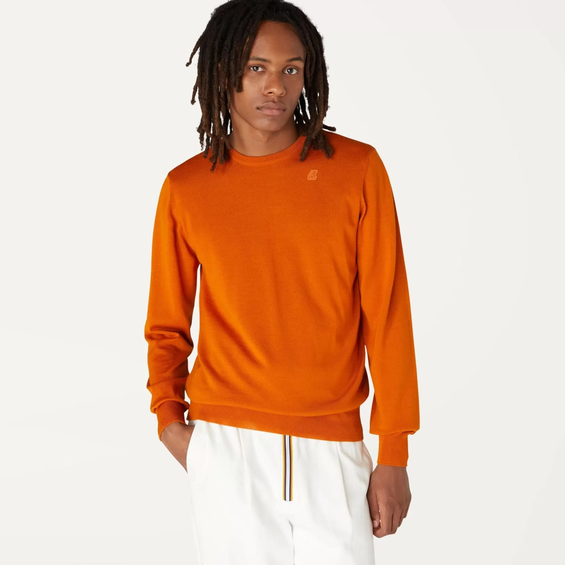 Jumpers & Pullovers*K-WAY Sebastien Merino - Knitwear - Pullover - Man - Orange Rust