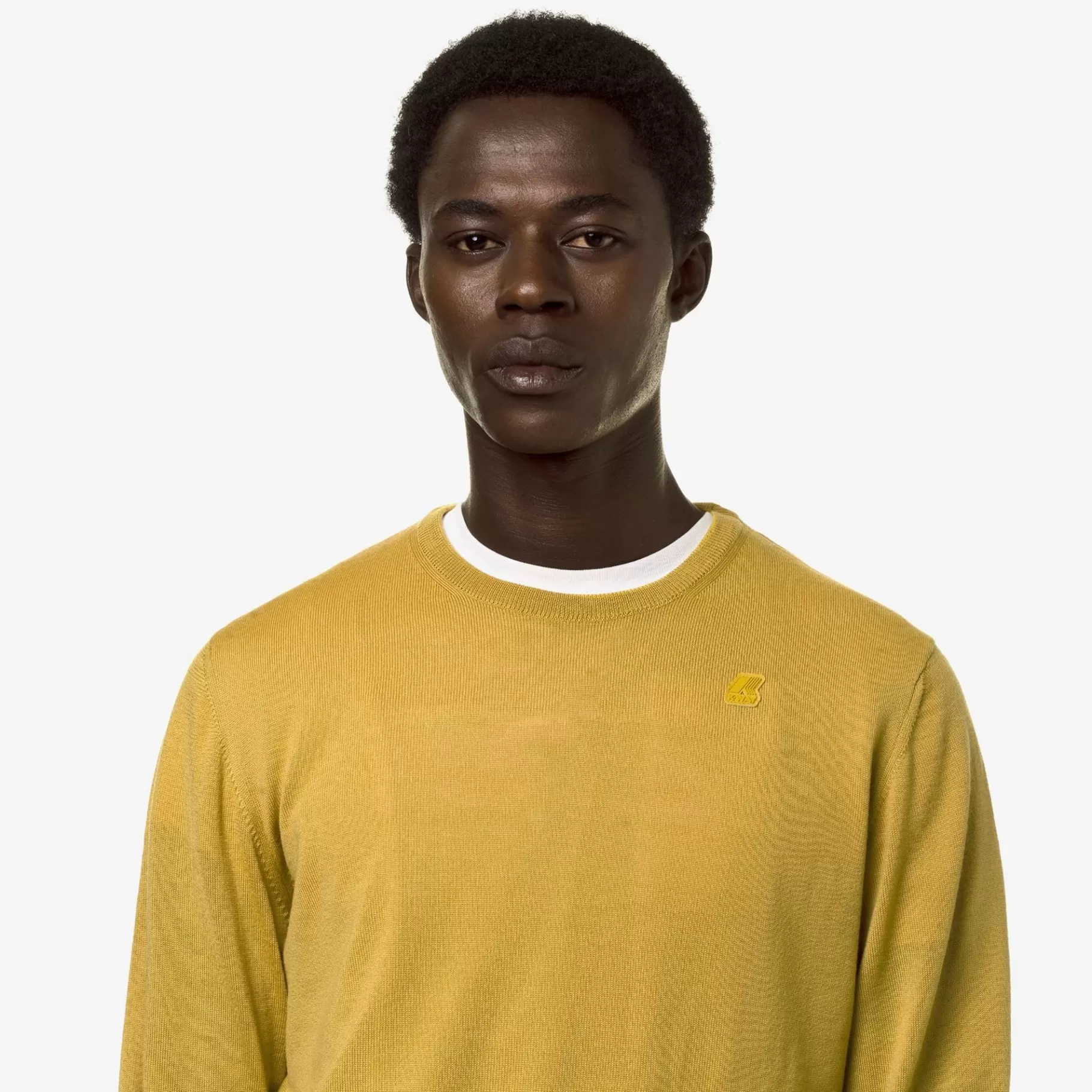 Jumpers & Pullovers*K-WAY Sebastien Merino - Knitwear - Pullover - Man - Yellow Zafferano