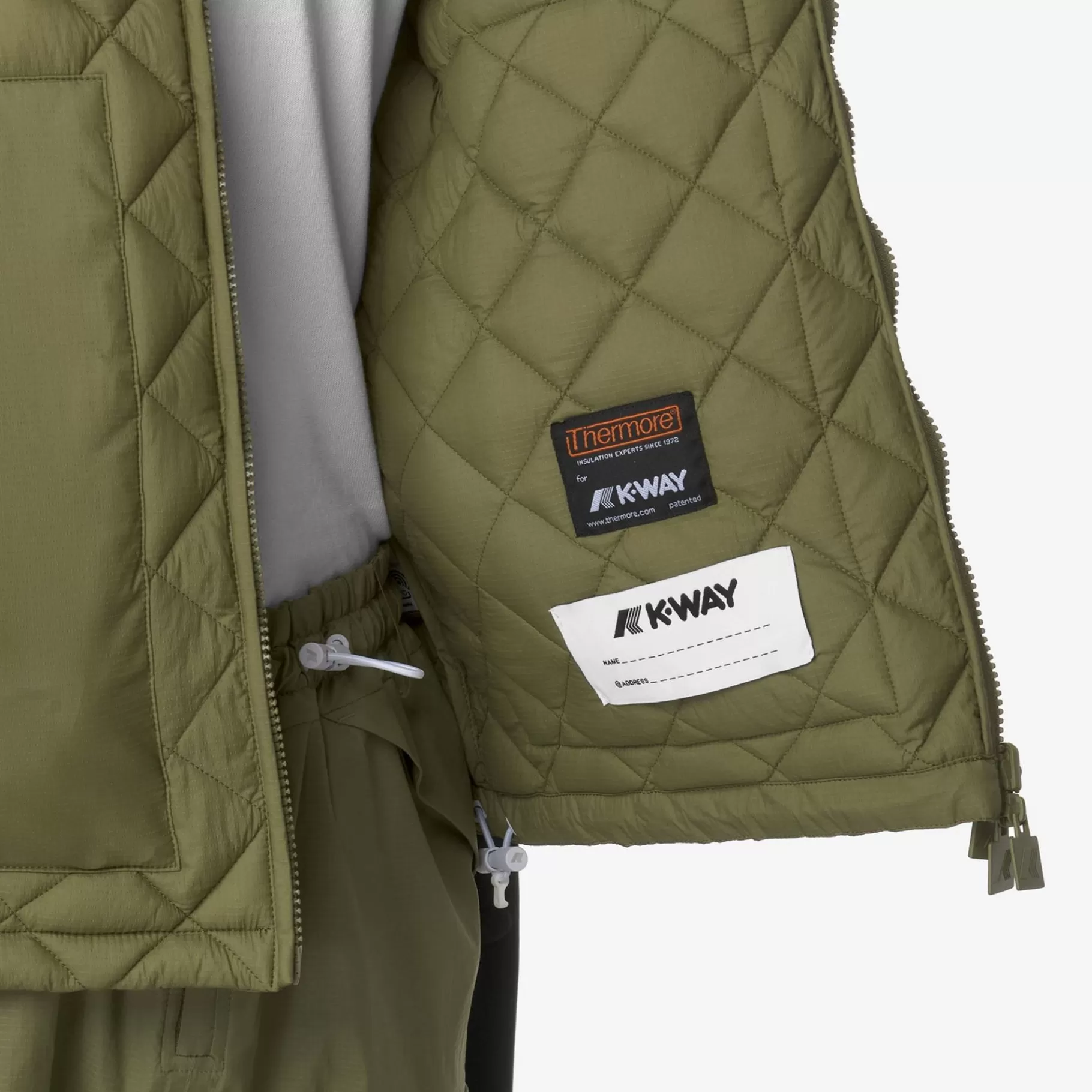 Short Jackets*K-WAY Shibar Eco Light Warm - Jackets - Short - Unisex - Green Sphagnum