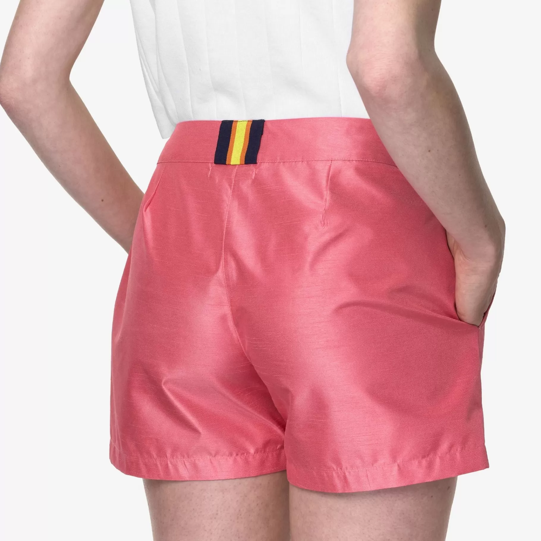 Shorts*K-WAY Shory Shantung - Like 2L - Shorts - Sportshorts - Woman - Pink Camelia Shantung