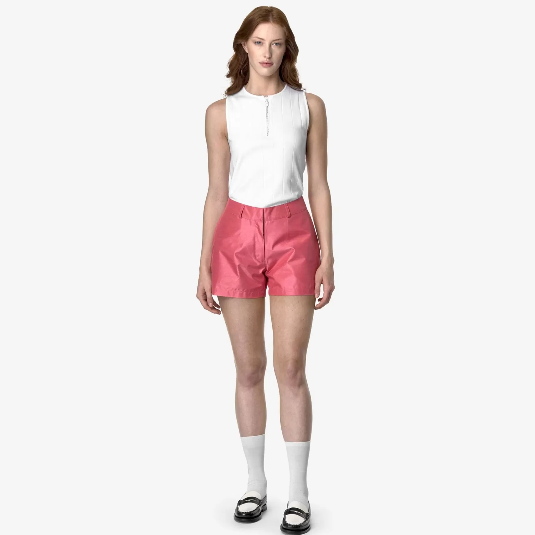 Shorts*K-WAY Shory Shantung - Like 2L - Shorts - Sportshorts - Woman - Pink Camelia Shantung
