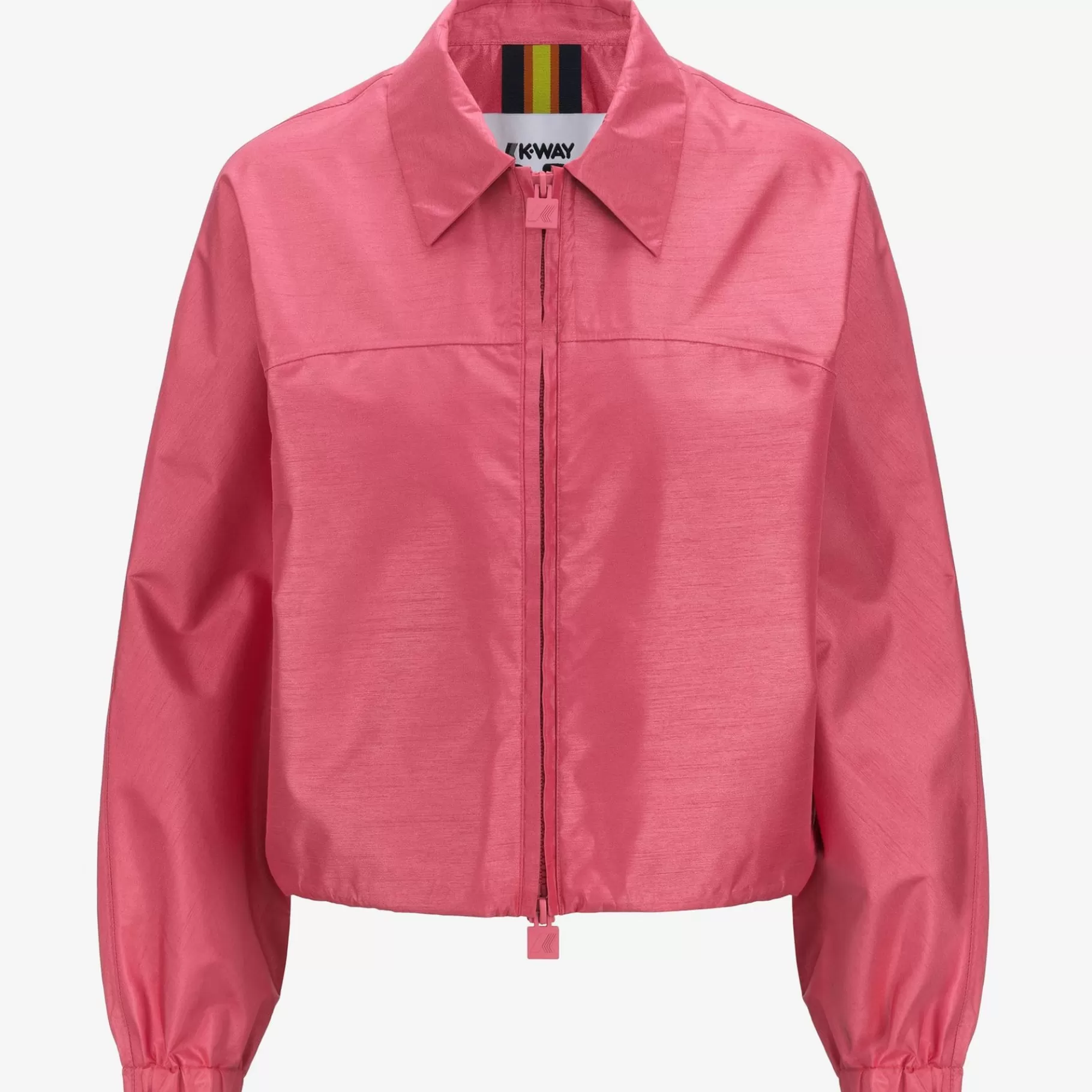 Short Jackets*K-WAY Soisir Shantung - Like 2L - Jackets - Short - Woman - Pink Camelia Shantung