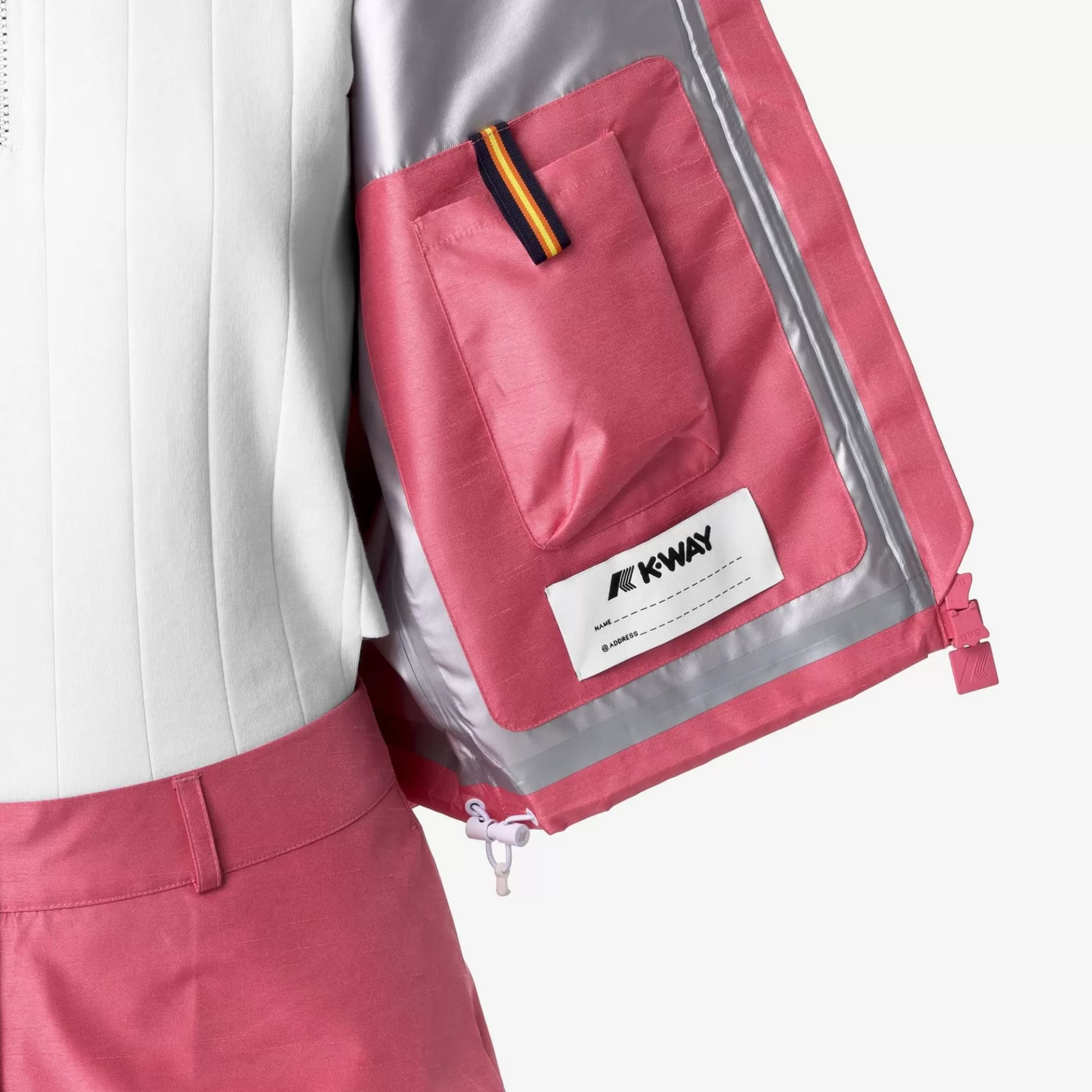 Short Jackets*K-WAY Soisir Shantung - Like 2L - Jackets - Short - Woman - Pink Camelia Shantung