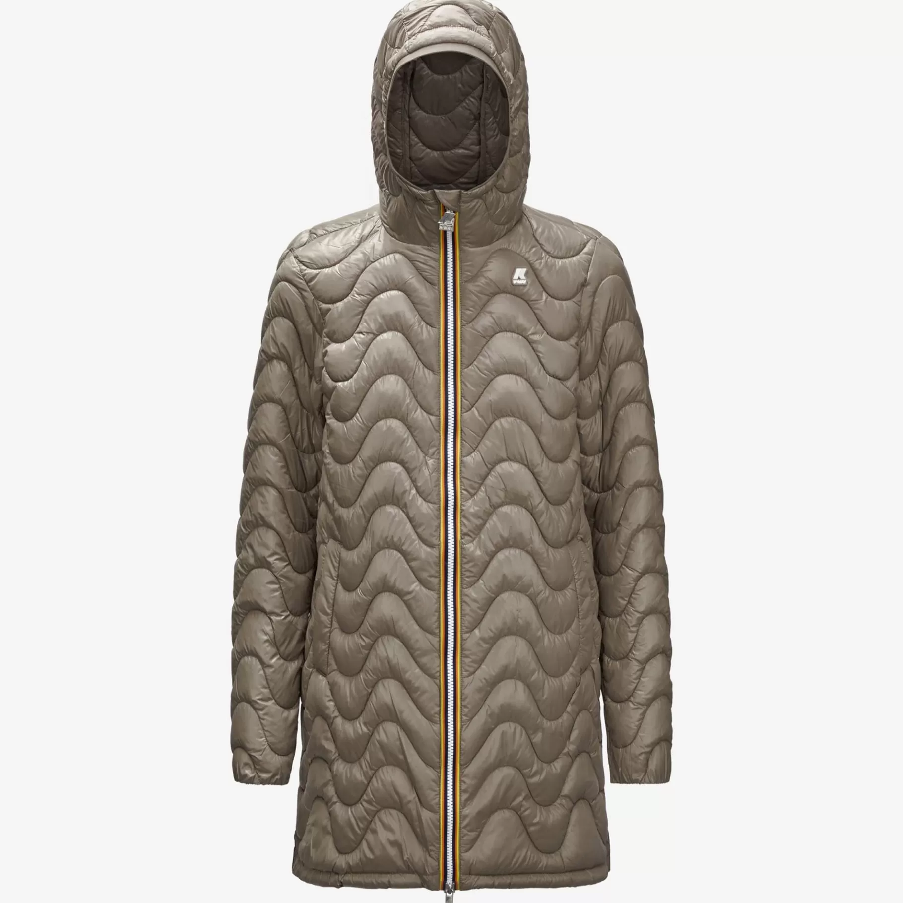 Coats And Long Jackets*K-WAY Sophie Quilted Warm - Jackets - Mid - Woman - Beige Taupe