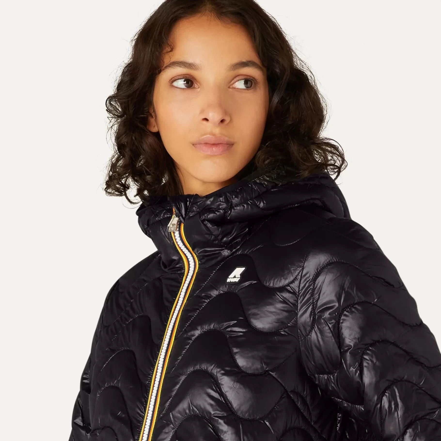 Coats And Long Jackets*K-WAY Sophie Quilted Warm - Jackets - Mid - Woman - Black Pure