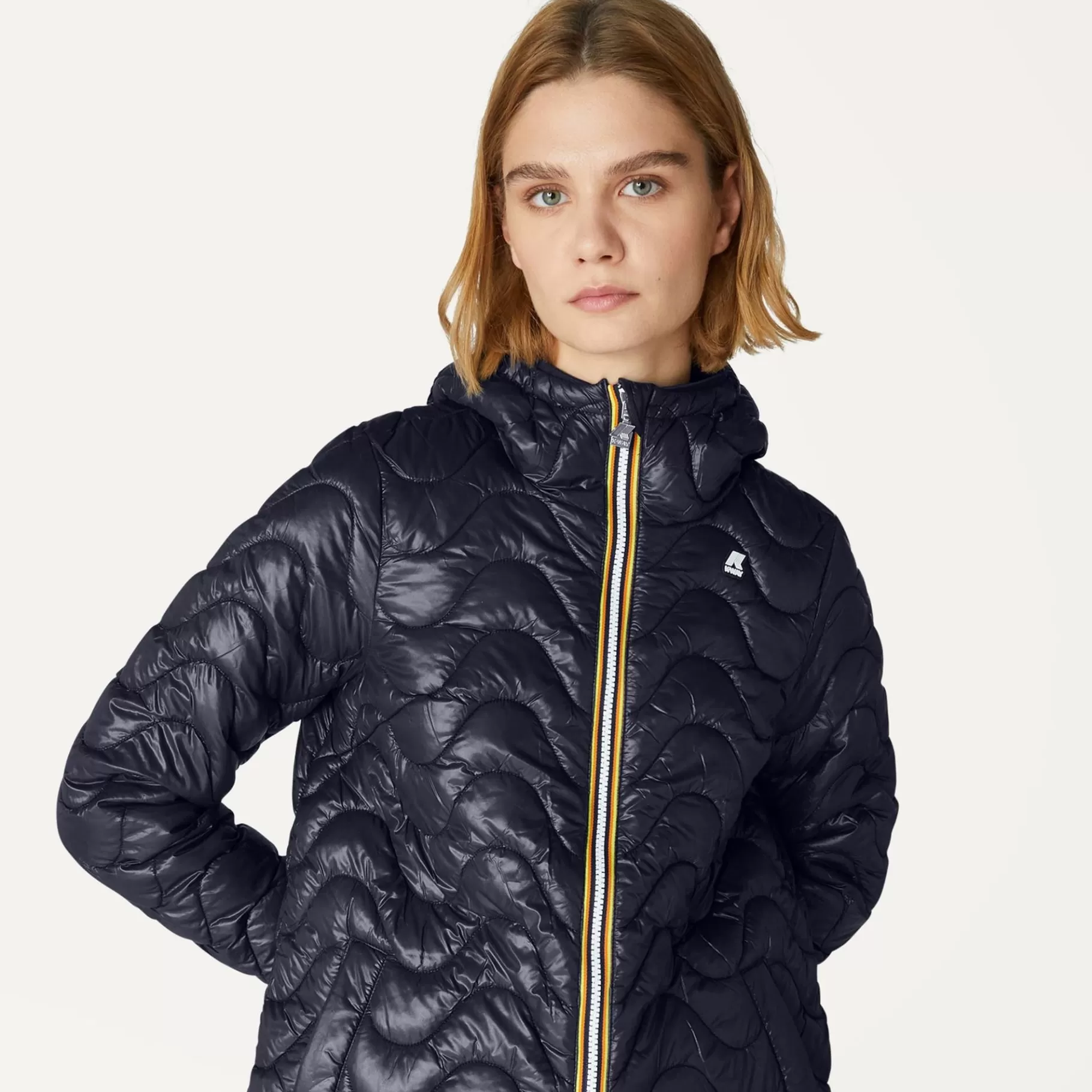 Coats And Long Jackets*K-WAY Sophie Quilted Warm - Jackets - Mid - Woman - Blue Depth