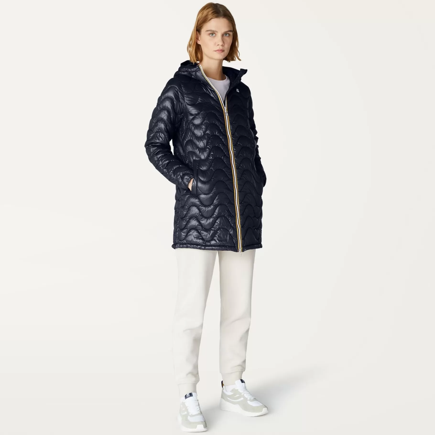 Coats And Long Jackets*K-WAY Sophie Quilted Warm - Jackets - Mid - Woman - Blue Depth