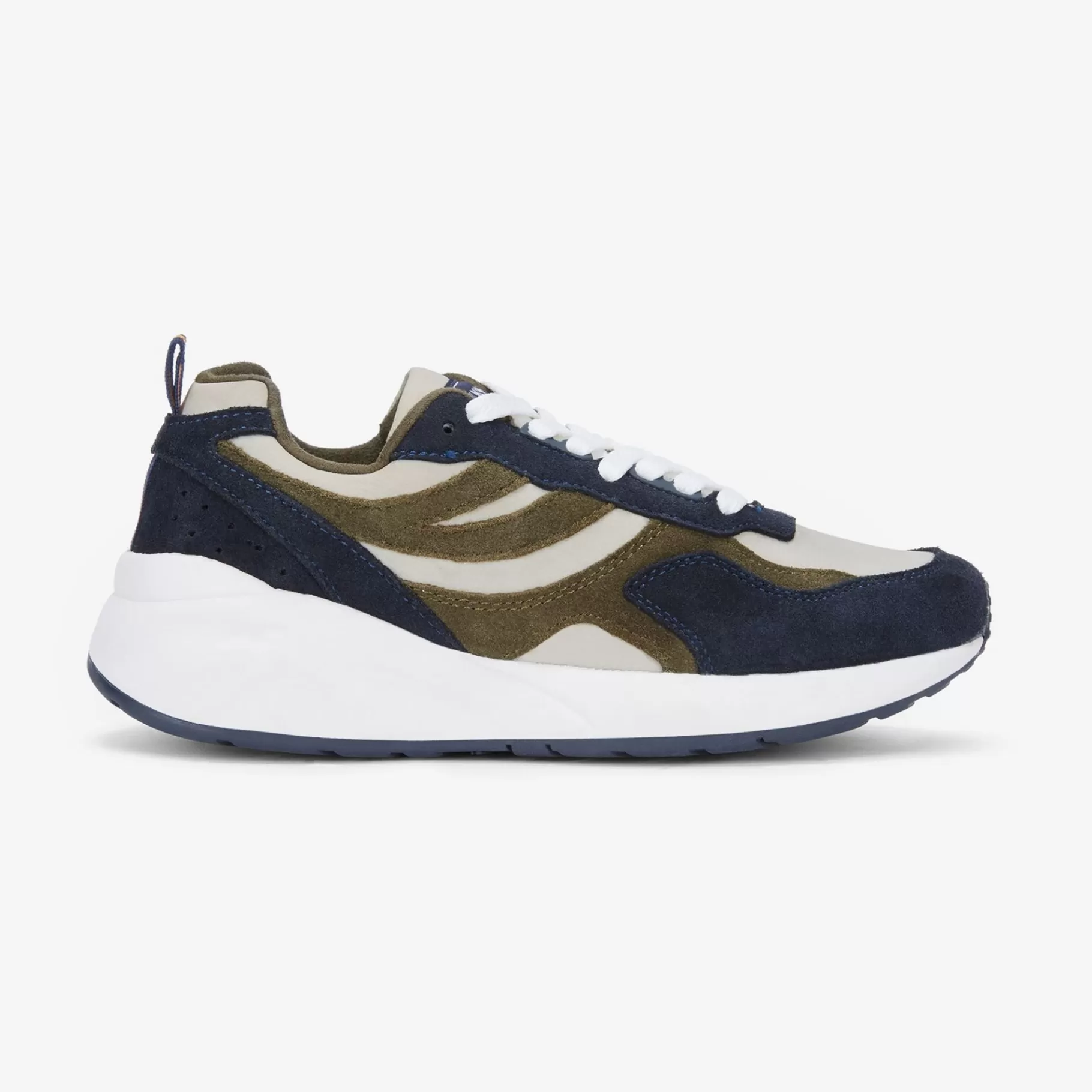 Sneakers*K-WAY Training 3.0 Laces - Sport Shoes - Low Cut - Unisex - Beige Grey-Blue Depth-Green Blackish