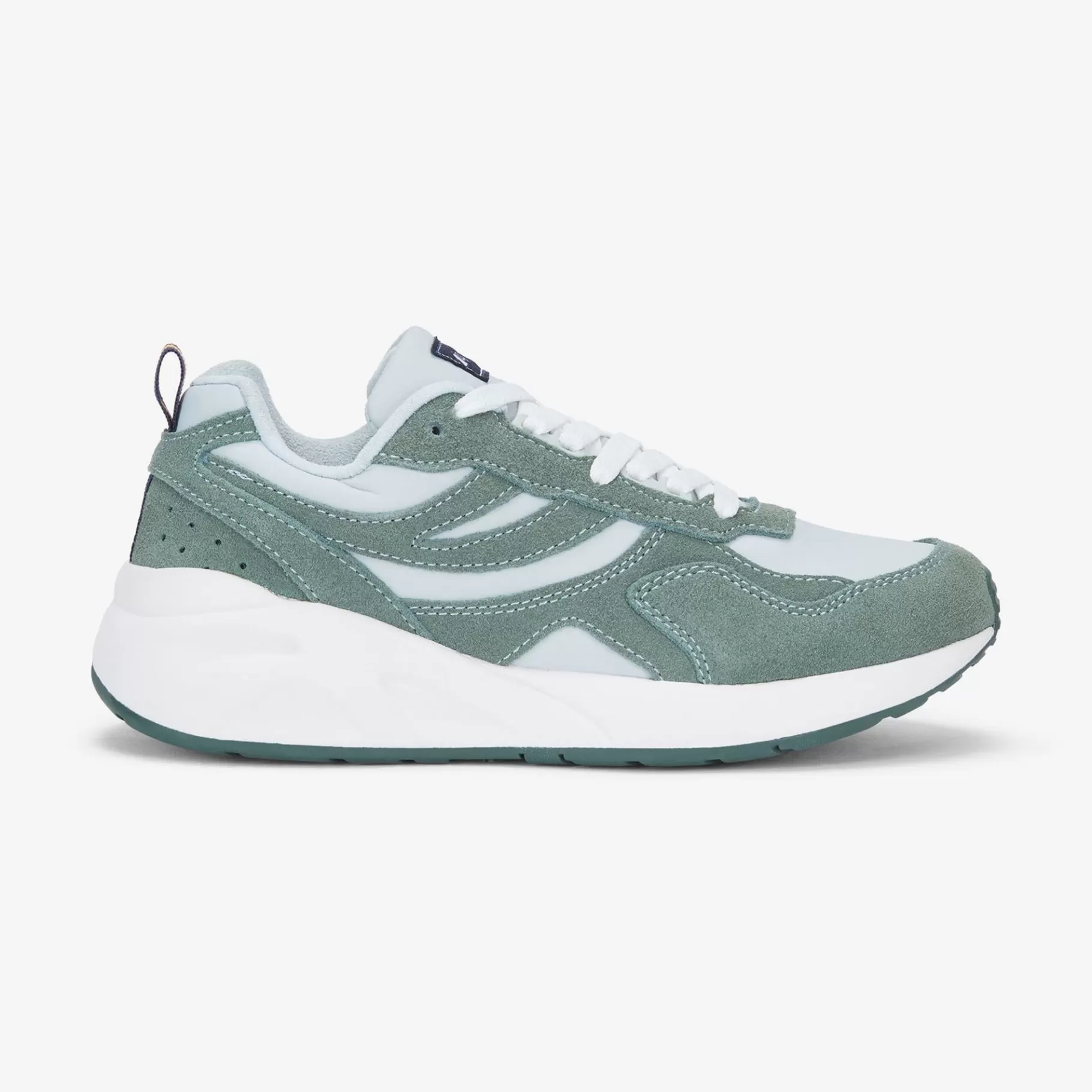Sneakers*K-WAY Training 3.0 Laces - Sport Shoes - Low Cut - Unisex - Grey Lt-Green Laurel-White