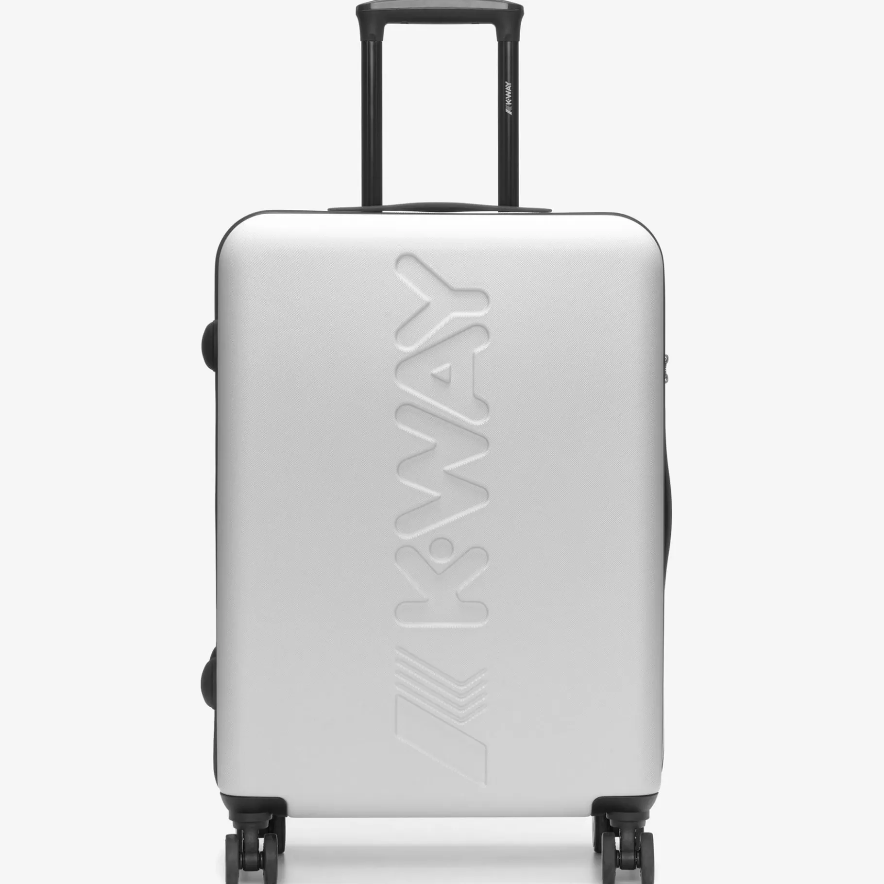 Suitcases*K-WAY Trolley Medium - Luggage Bags - Trolley - Unisex - White-Blue Md Cobalt