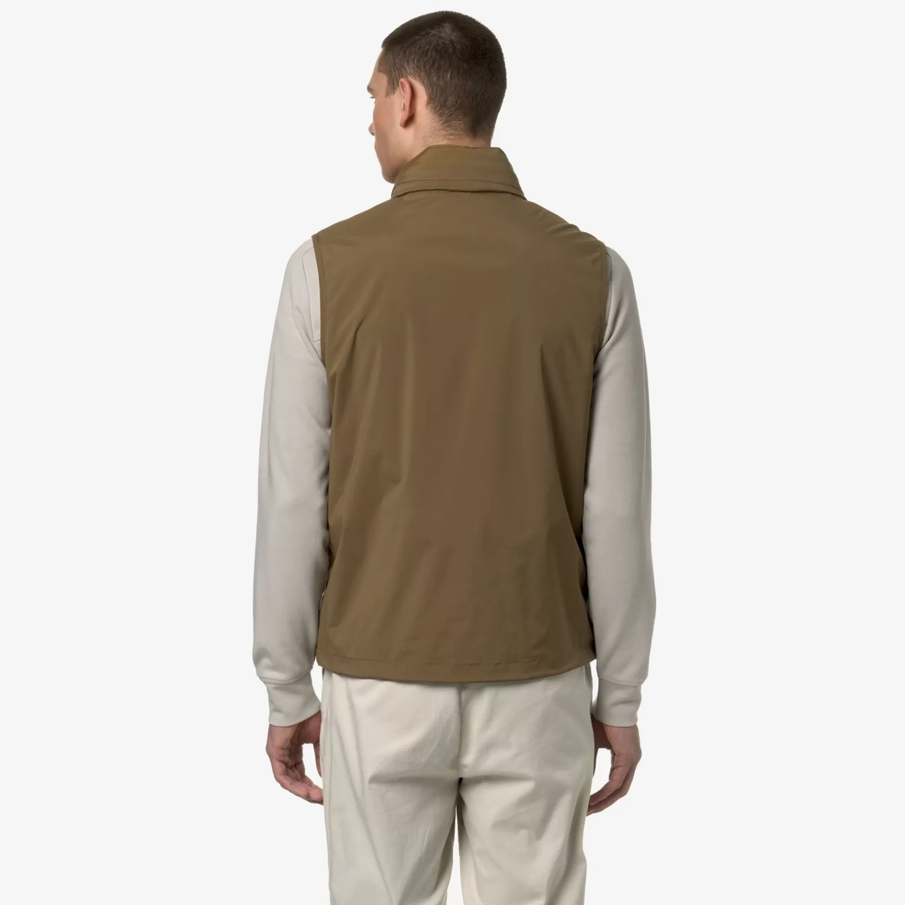 Short Jackets*K-WAY Valen Stretch Nylon Jersey - Jackets - Short - Man - Brown Corda