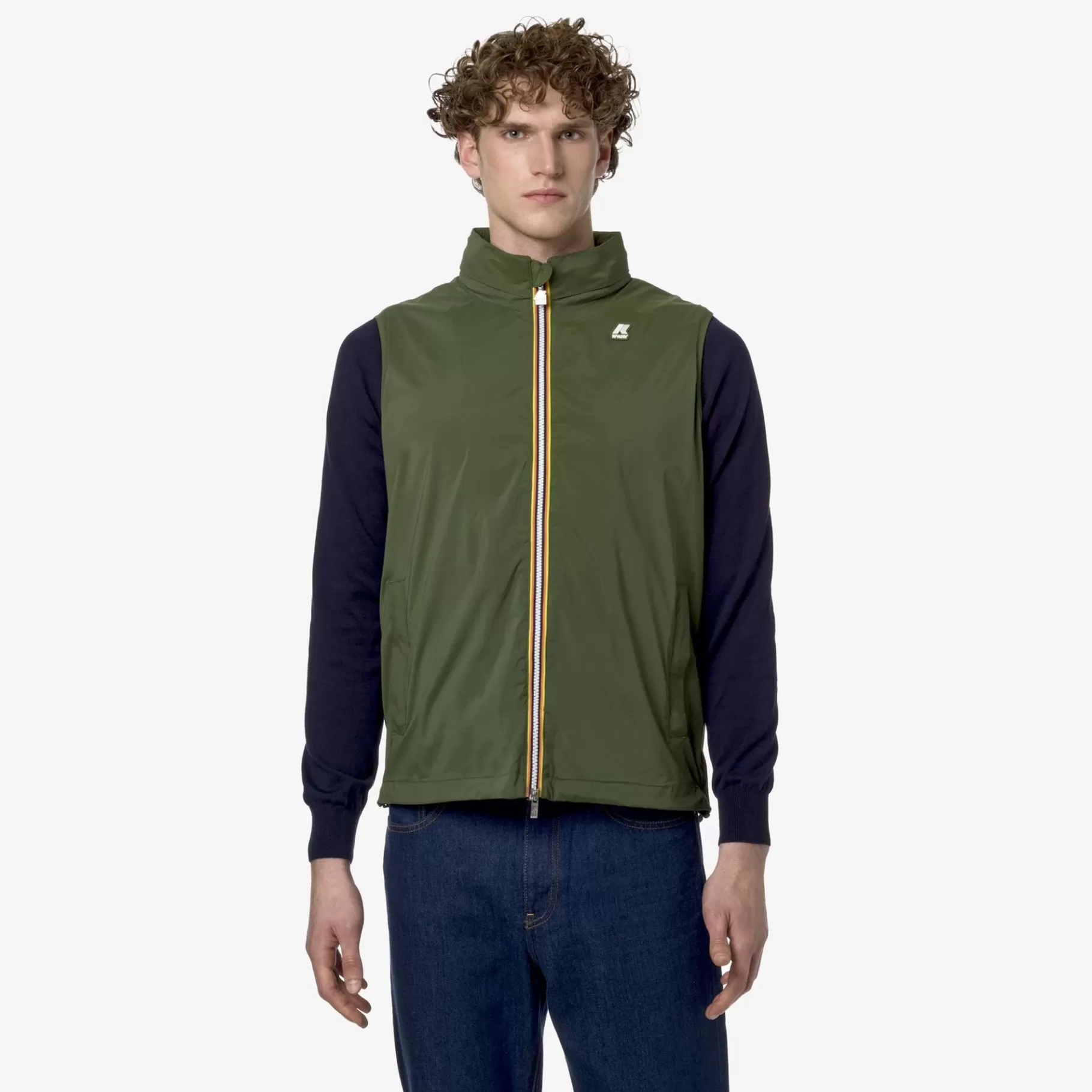 Short Jackets*K-WAY Valen Stretch Nylon Jersey - Jackets - Short - Man - Green Cypress