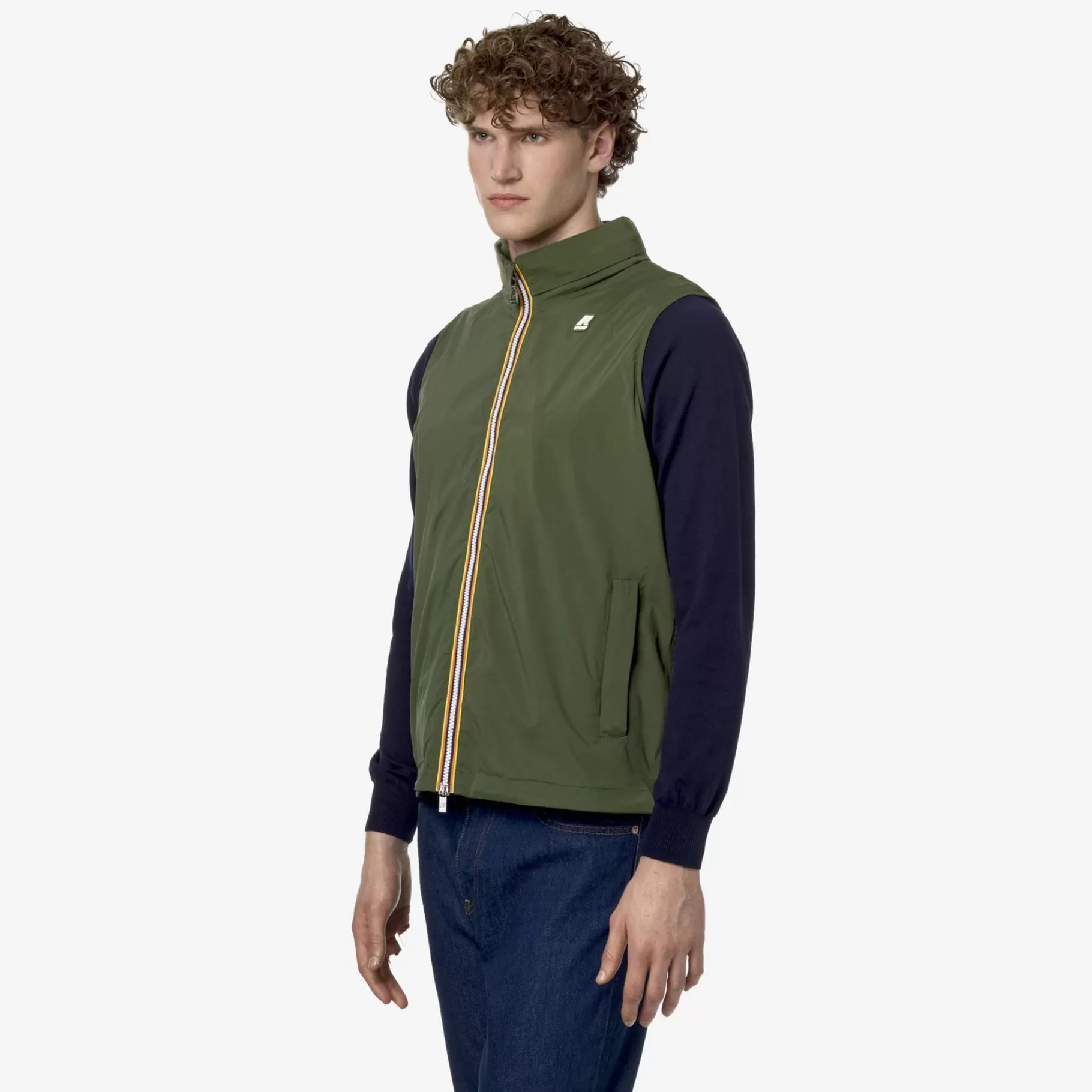 Short Jackets*K-WAY Valen Stretch Nylon Jersey - Jackets - Short - Man - Green Cypress