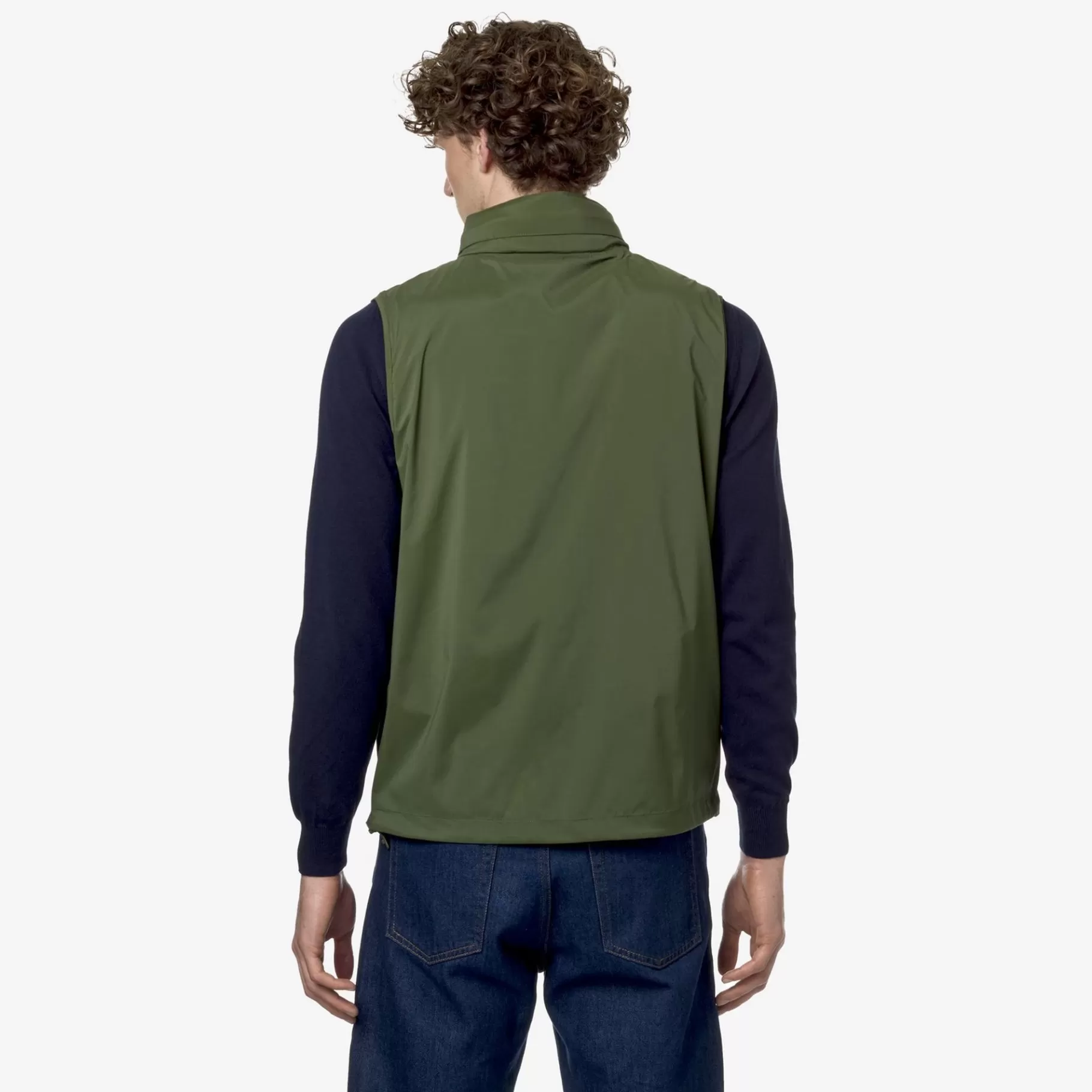 Short Jackets*K-WAY Valen Stretch Nylon Jersey - Jackets - Short - Man - Green Cypress