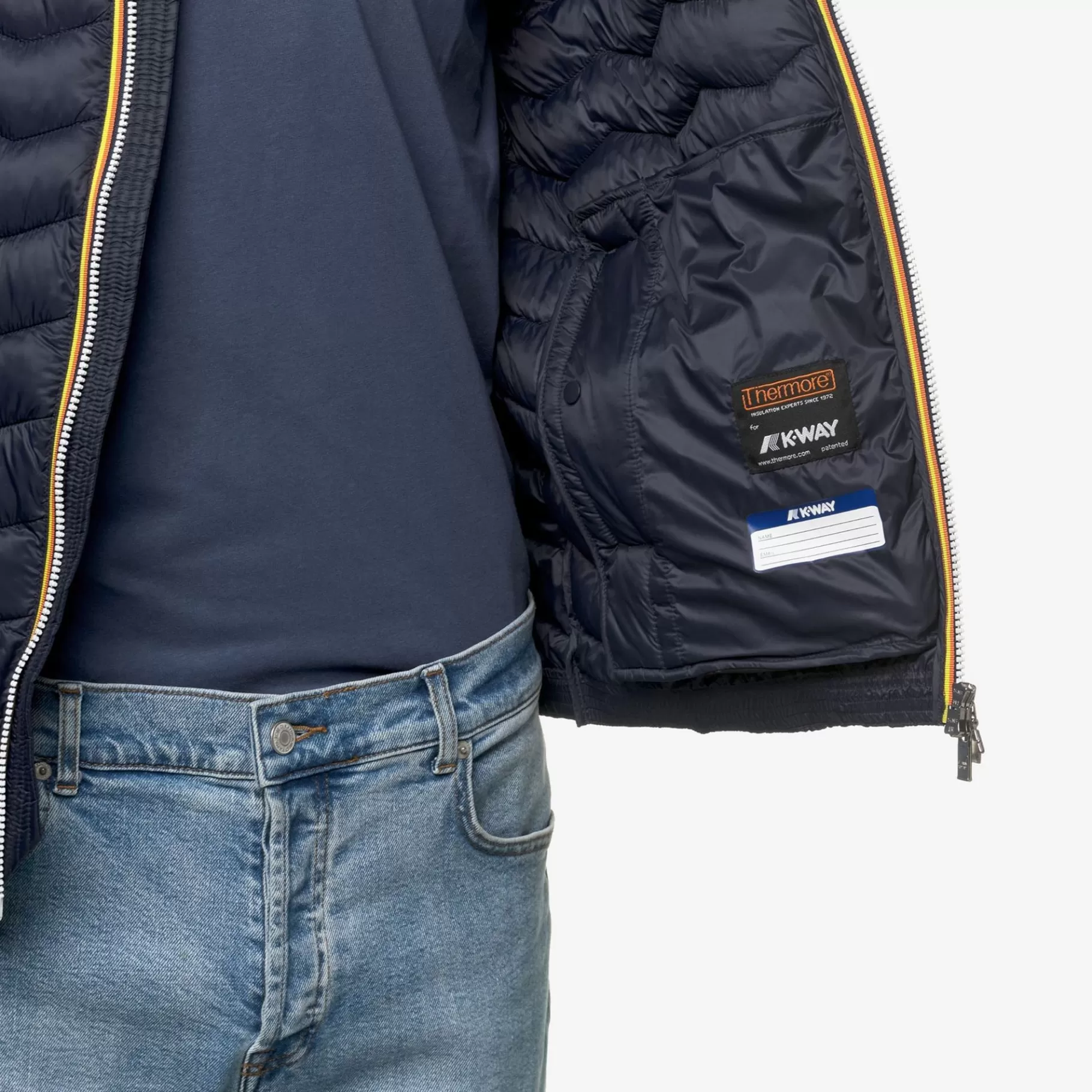 Short Jackets*K-WAY Valentine Quilted Warm - Jackets - Short - Man - Blue Depth