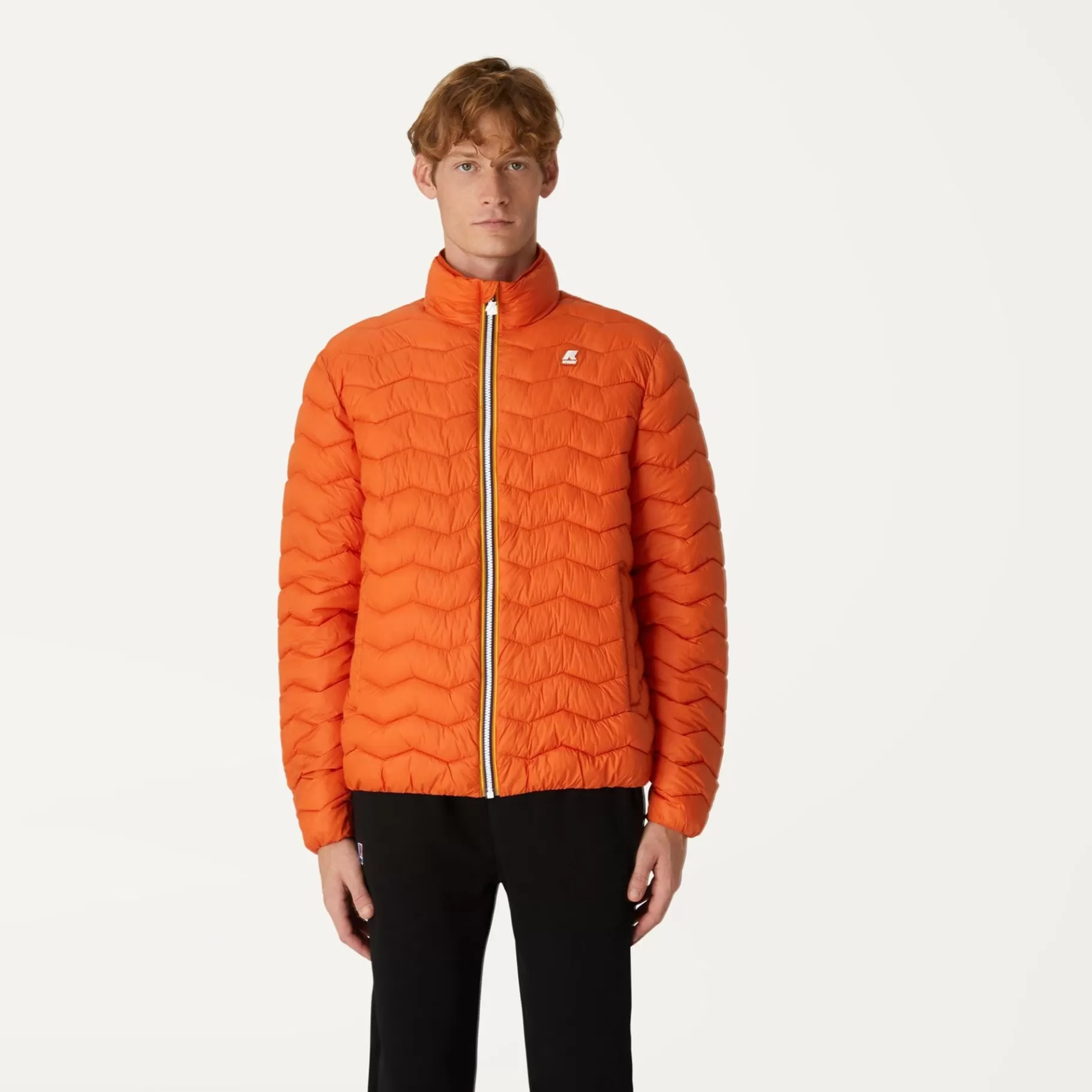 Short Jackets*K-WAY Valentine Quilted Warm - Jackets - Short - Man - Orange Rust