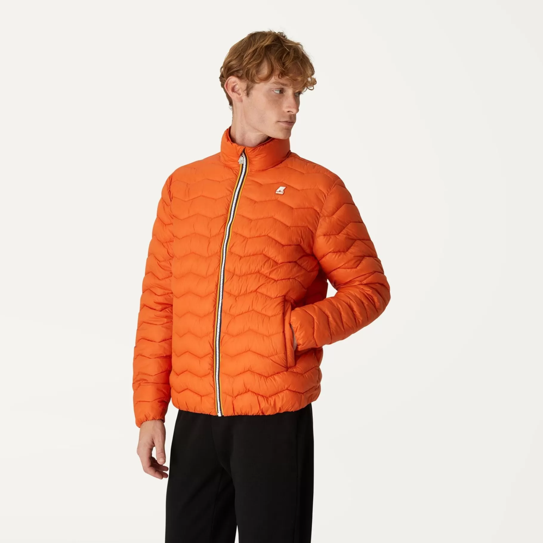 Short Jackets*K-WAY Valentine Quilted Warm - Jackets - Short - Man - Orange Rust