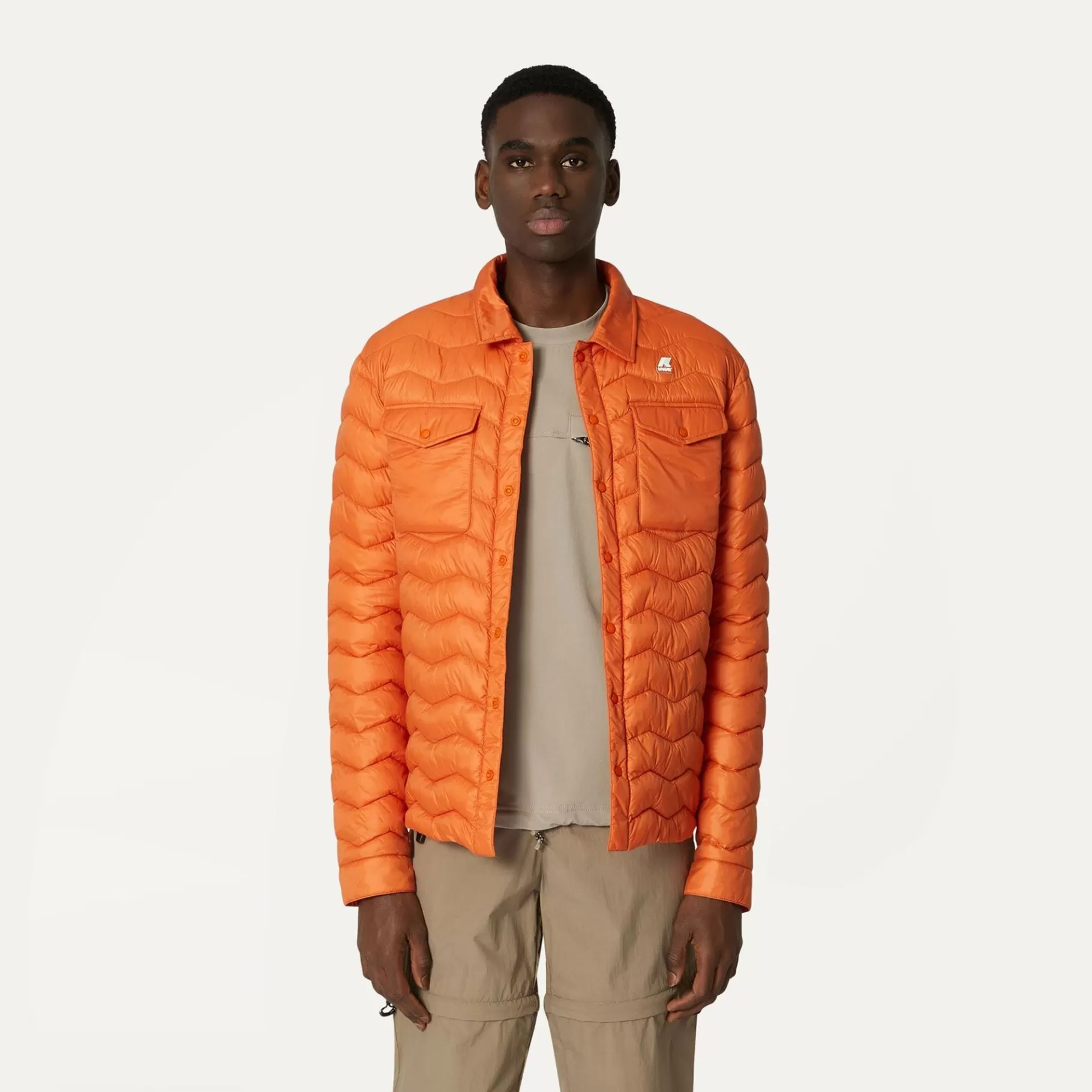 Short Jackets*K-WAY Valeo Eco Warm - Jackets - Short - Man - Orange Copper