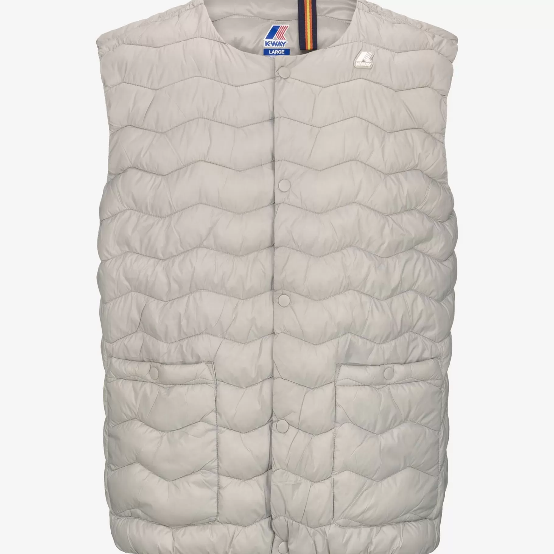 Vests*K-WAY Valty Quilted Warm - Jackets - Vest - Man - Beige Lt