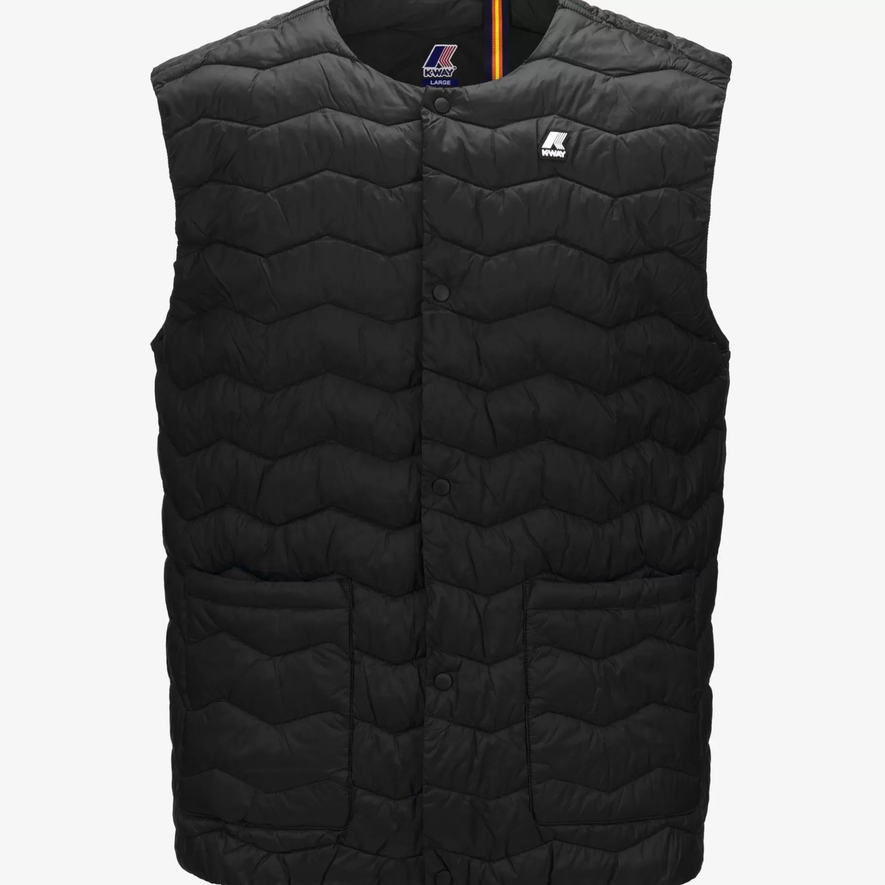 Vests*K-WAY Valty Quilted Warm - Jackets - Vest - Man - Black Pure