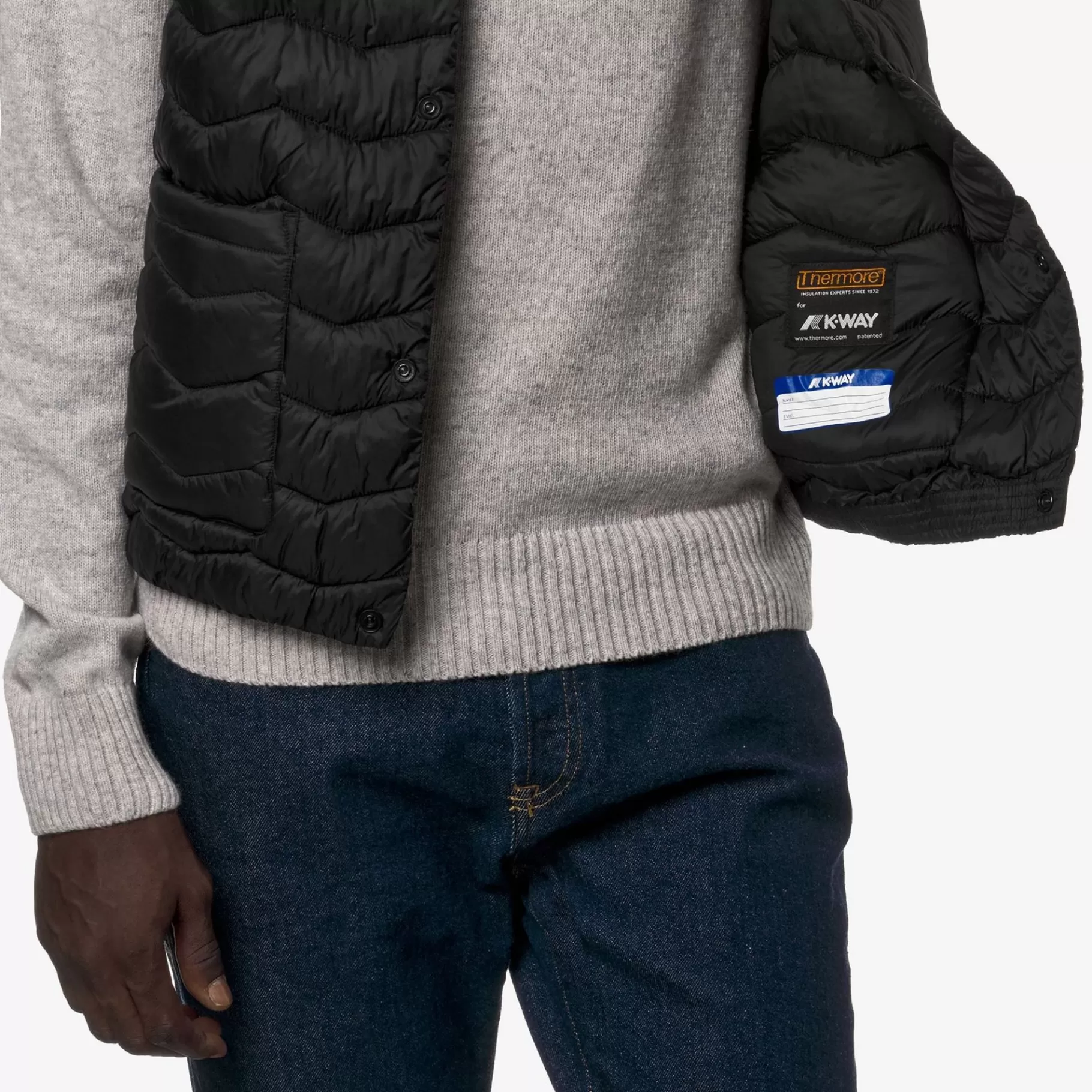 Vests*K-WAY Valty Quilted Warm - Jackets - Vest - Man - Black Pure