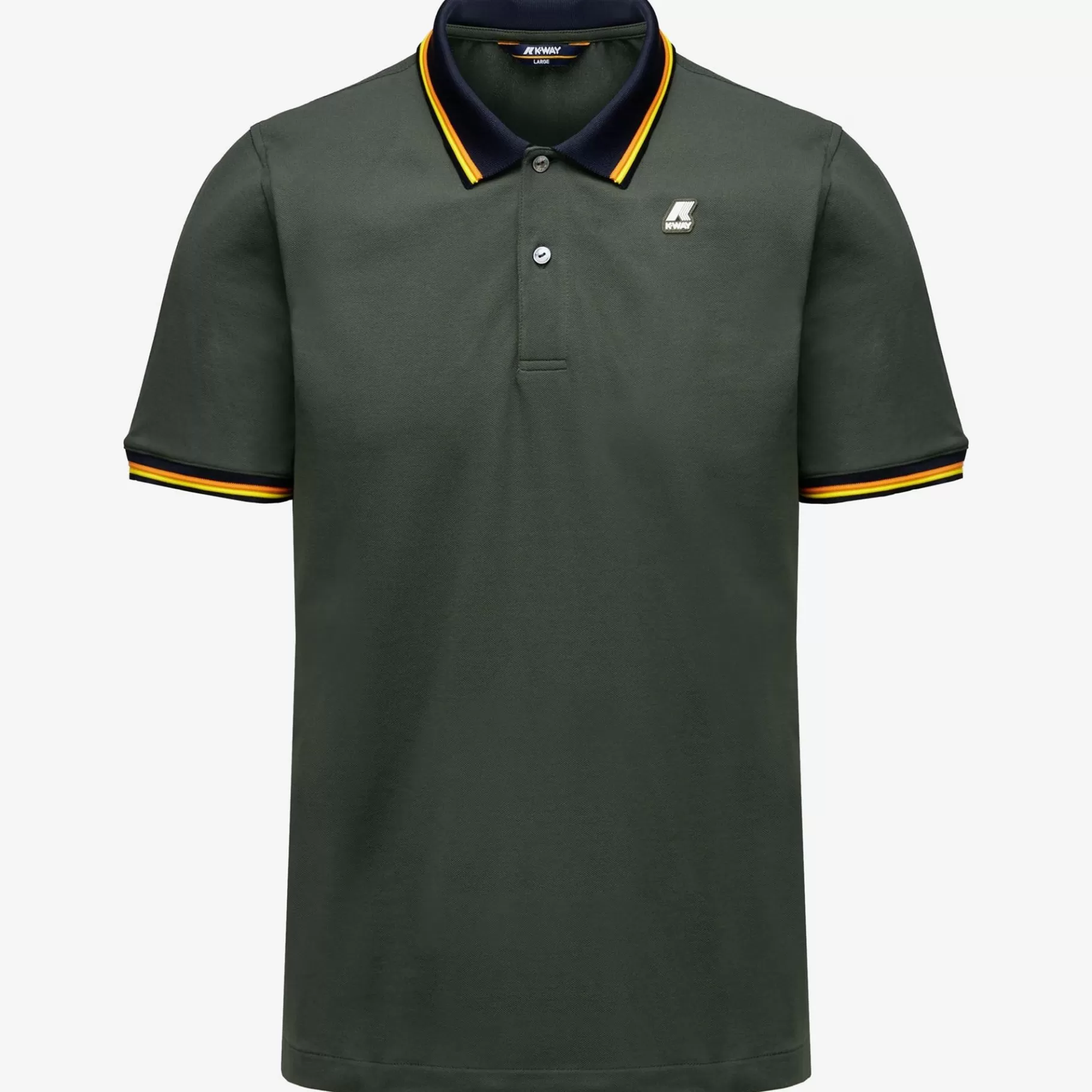 Polo Shirts*K-WAY Vince - Polo Shirts - Polo - Man - Green Blackish