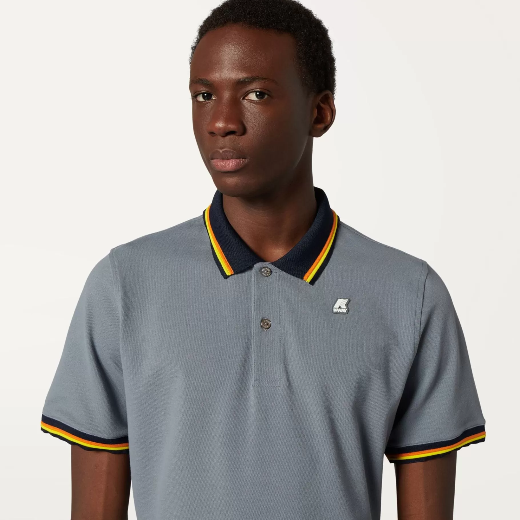 Polo Shirts*K-WAY Vince - Polo Shirts - Polo - Man - Grey Everest