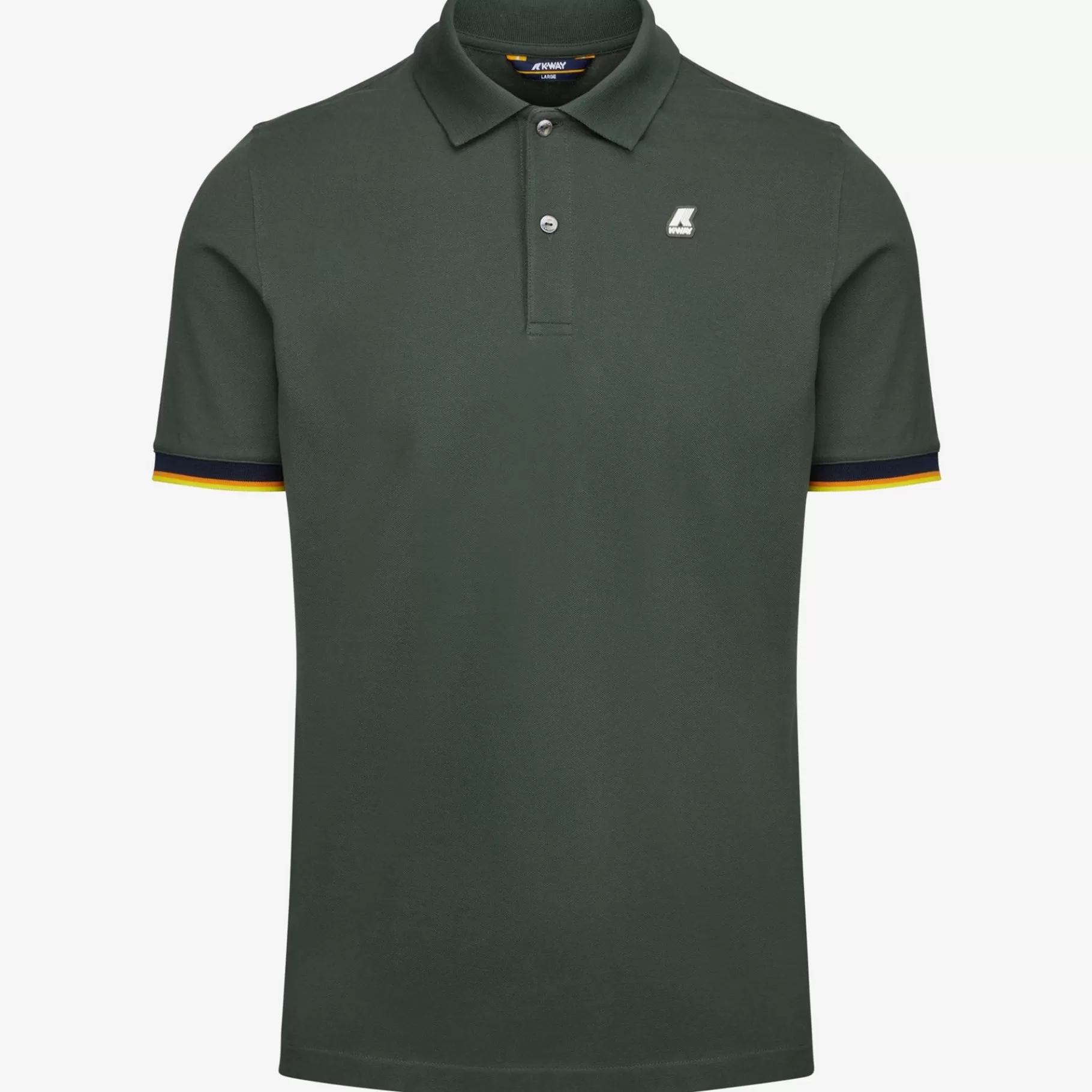 Polo Shirts*K-WAY Vincent - Polo Shirts - Polo - Man - Green Blackish