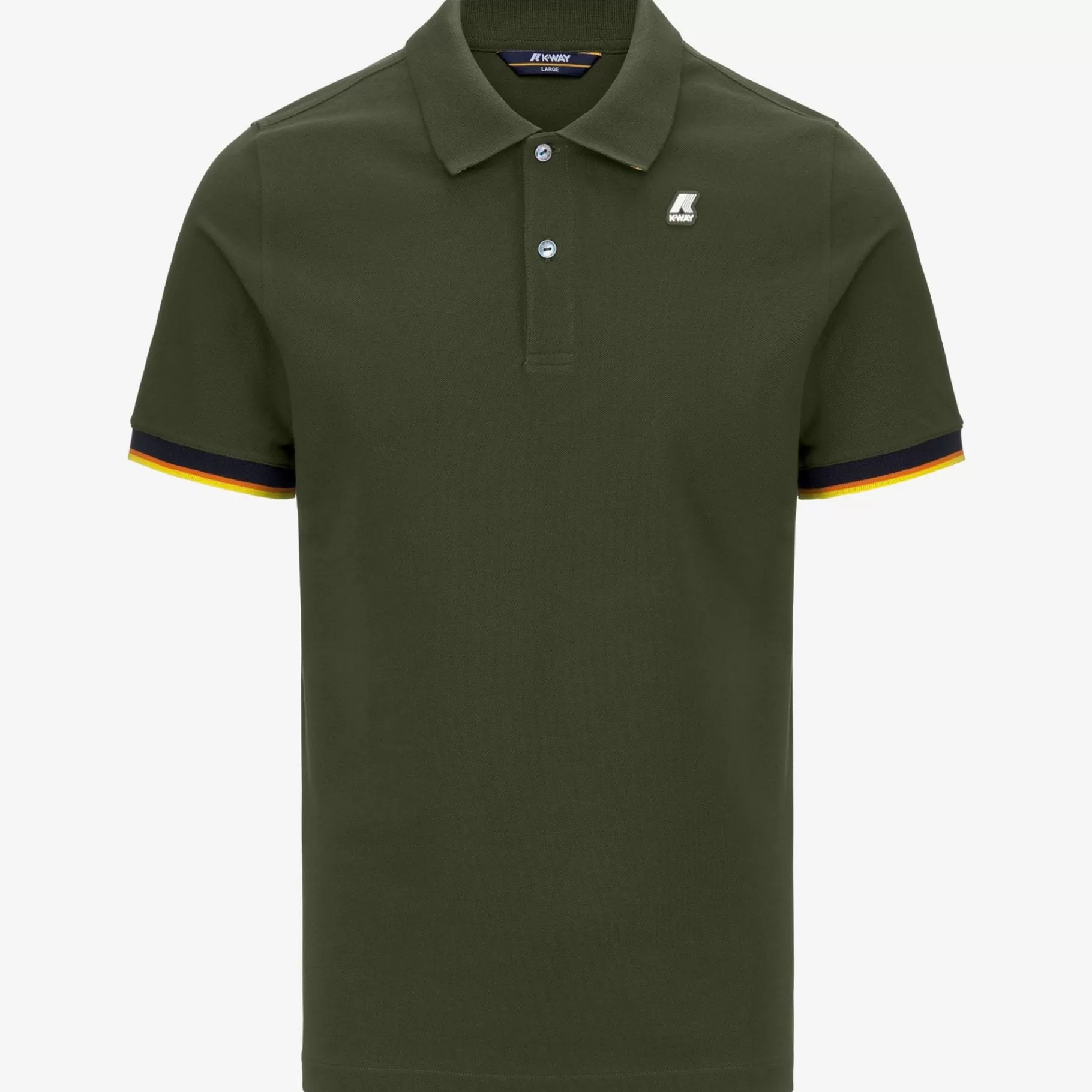 Polo Shirts*K-WAY Vincent - Polo Shirts - Polo - Man - Green Cypress