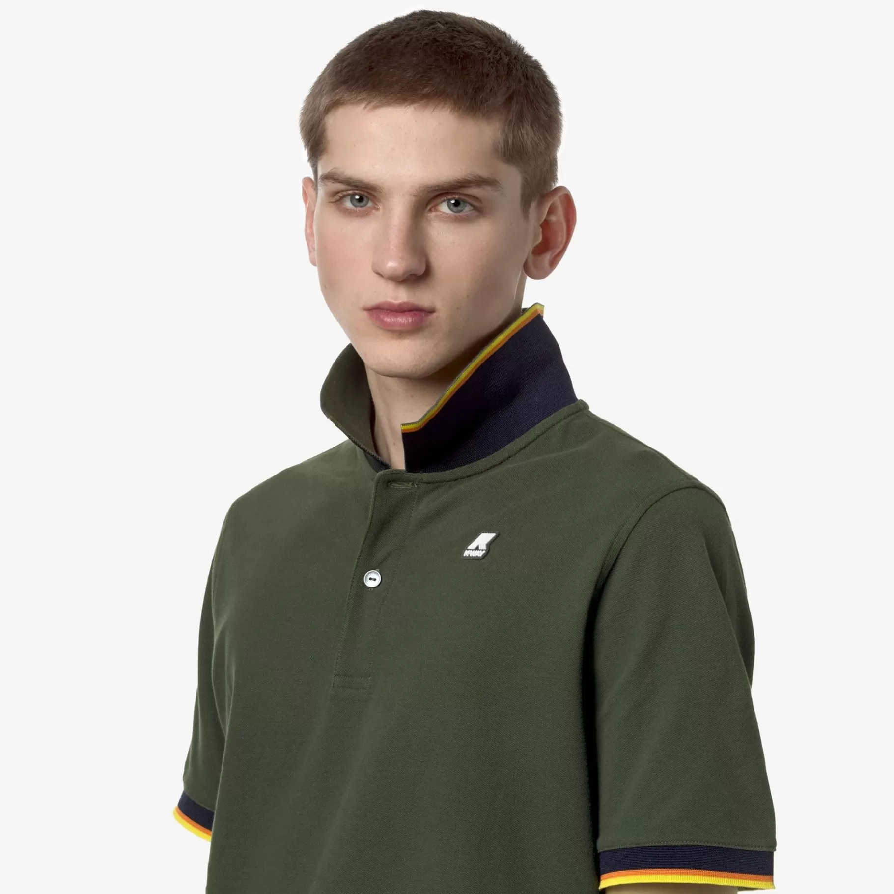 Polo Shirts*K-WAY Vincent - Polo Shirts - Polo - Man - Green Cypress