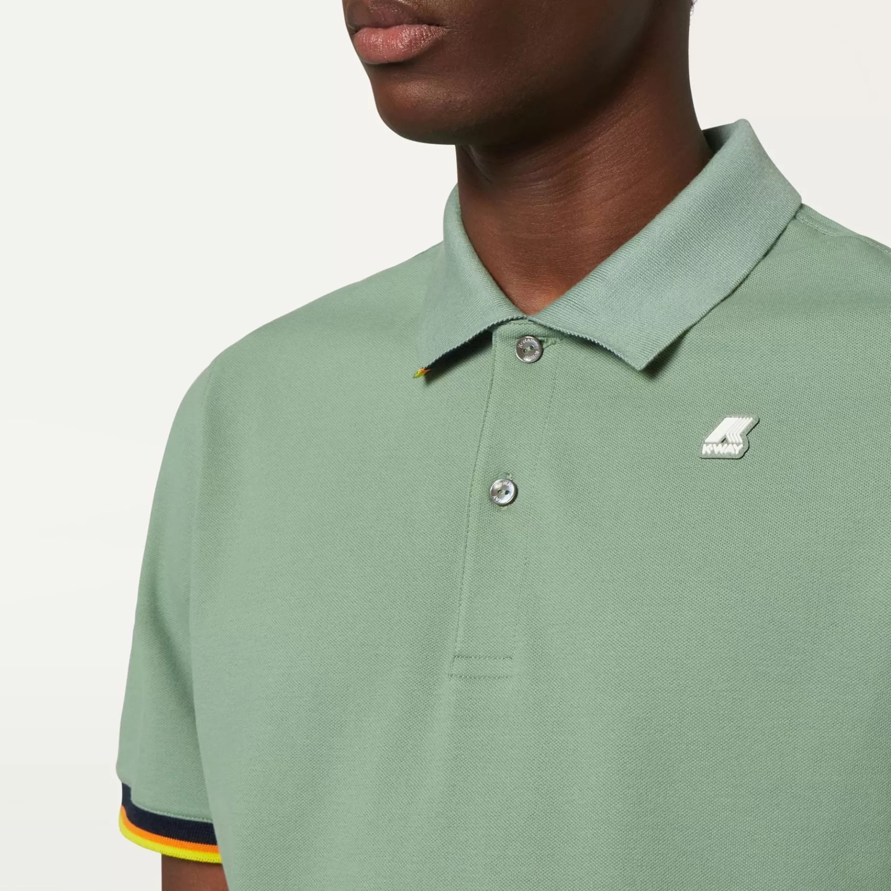 Polo Shirts*K-WAY Vincent - Polo Shirts - Polo - Man - Green Fjord